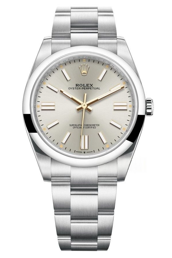 Rolex Super Clone Oyster Perpetual M124300-0001 Silver Dial 41MM