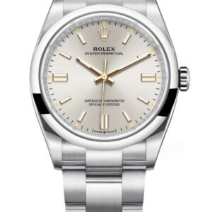 Rolex Super Clone Oyster Perpetual M126000-0001 Silver Dial 36MM