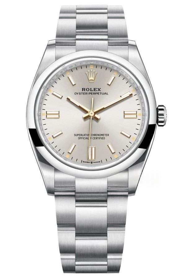 Rolex Super Clone Oyster Perpetual M126000-0001 Silver Dial 36MM