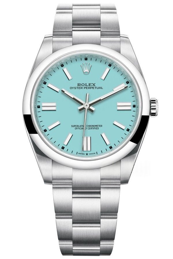 Rolex Super Clone Oyster Perpetual M124300-0006 41mm Tiffany Blue Dial