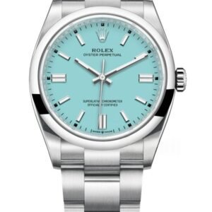Rolex Super Clone Oyster Perpetual M126000-0006 36mm Tiffany Blue Dial 3230 Movement