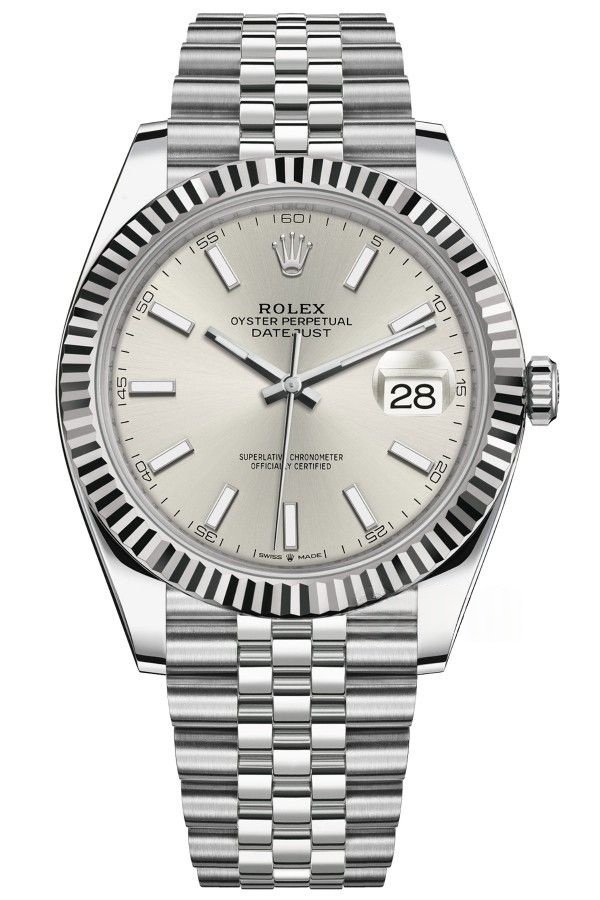 Rolex Datejust M126334-0004 1:1 Replica Silver Dial Jubilee 41MM 3235 Movement Super Clone Watch
