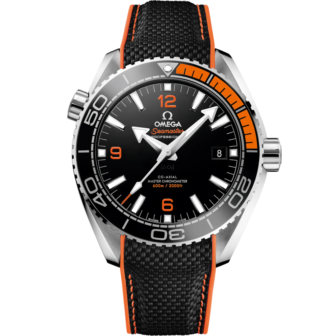Omega Super Clone Seamaster Planet Ocean 600M 215.30.44.21.01.002 43.5mm Black Ceramic Dial Rubber Strap