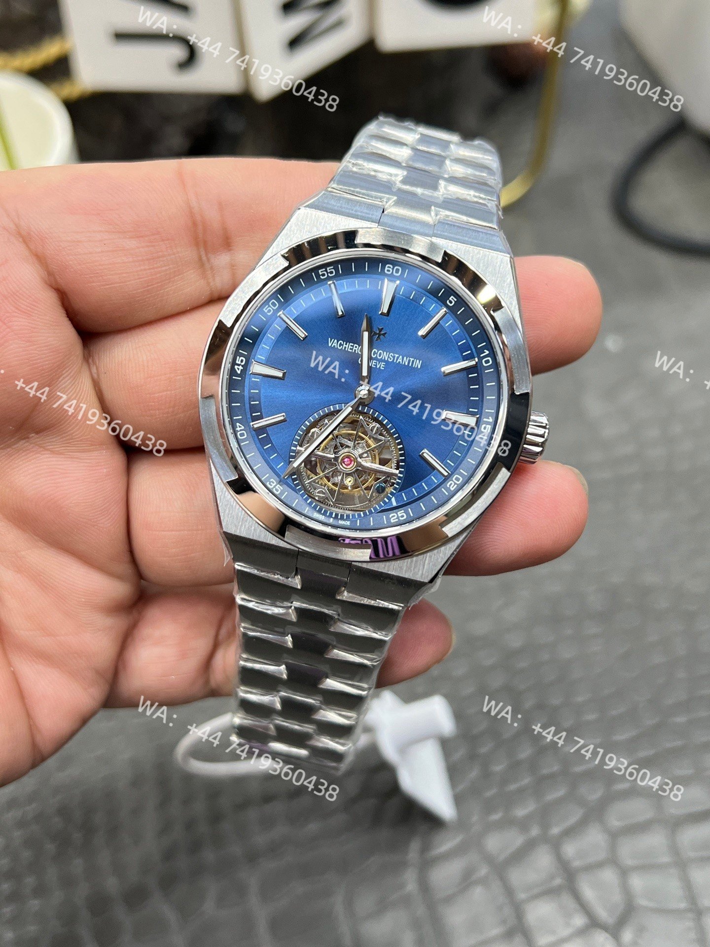 Super Clone Vacheron Constantin Overseas Tourbillon 6000V/110A-B544 Watch - 42.5mm