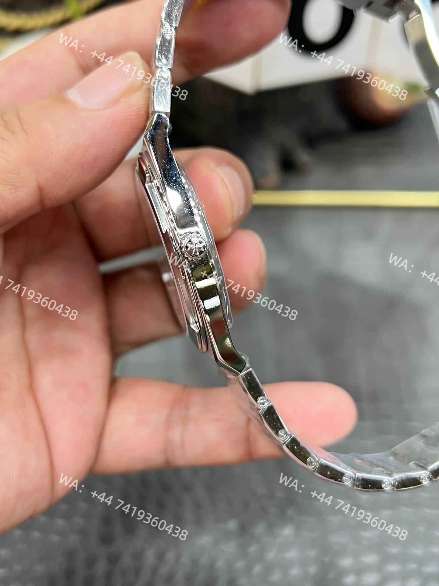 Super Clone Vacheron Constantin Overseas 4500V- Black Dial Stainless Steel Watch