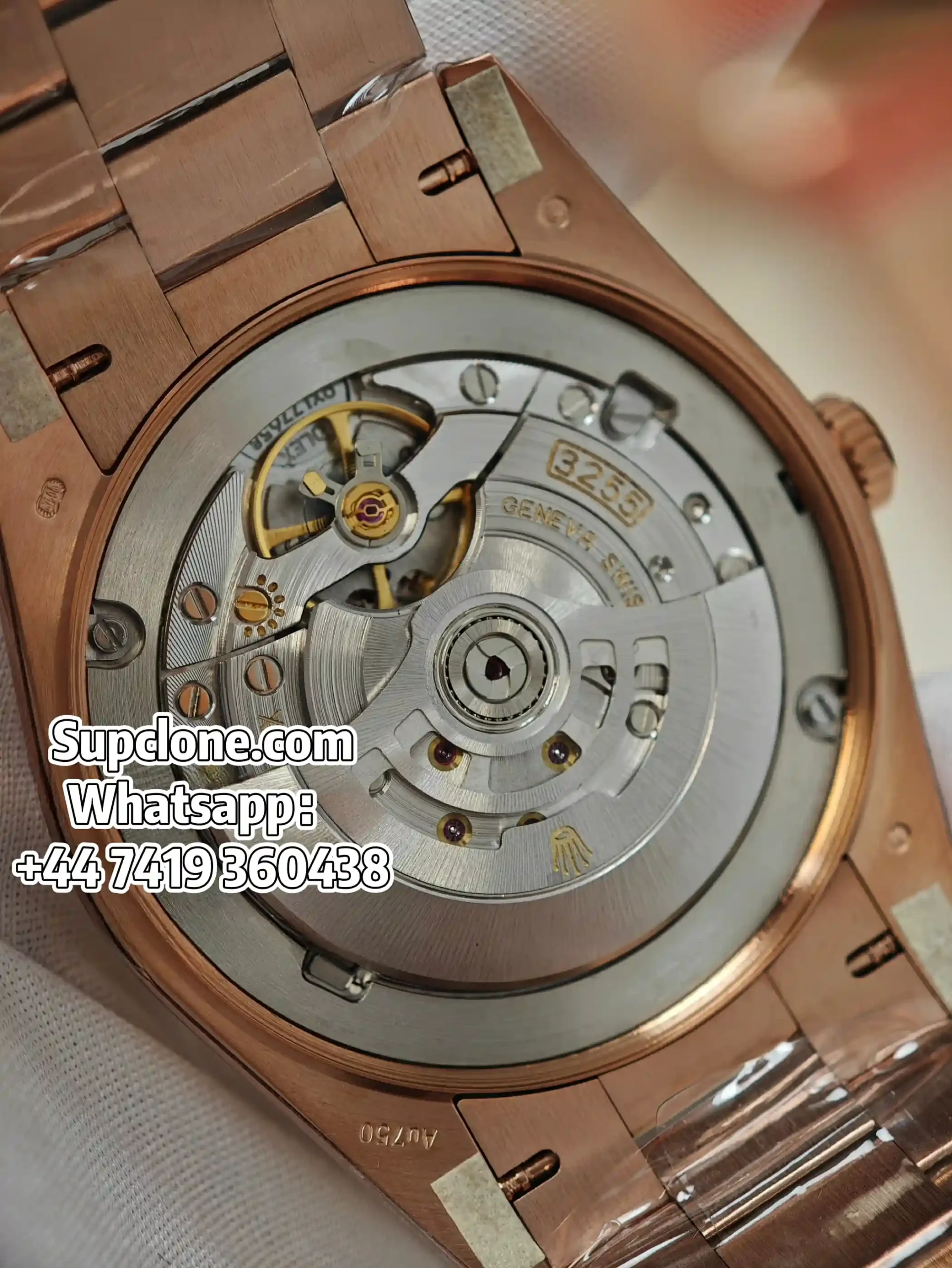 Rolex Day-Date 40mm Rose Gold Grey Roman Dial – Super Clone 1:1