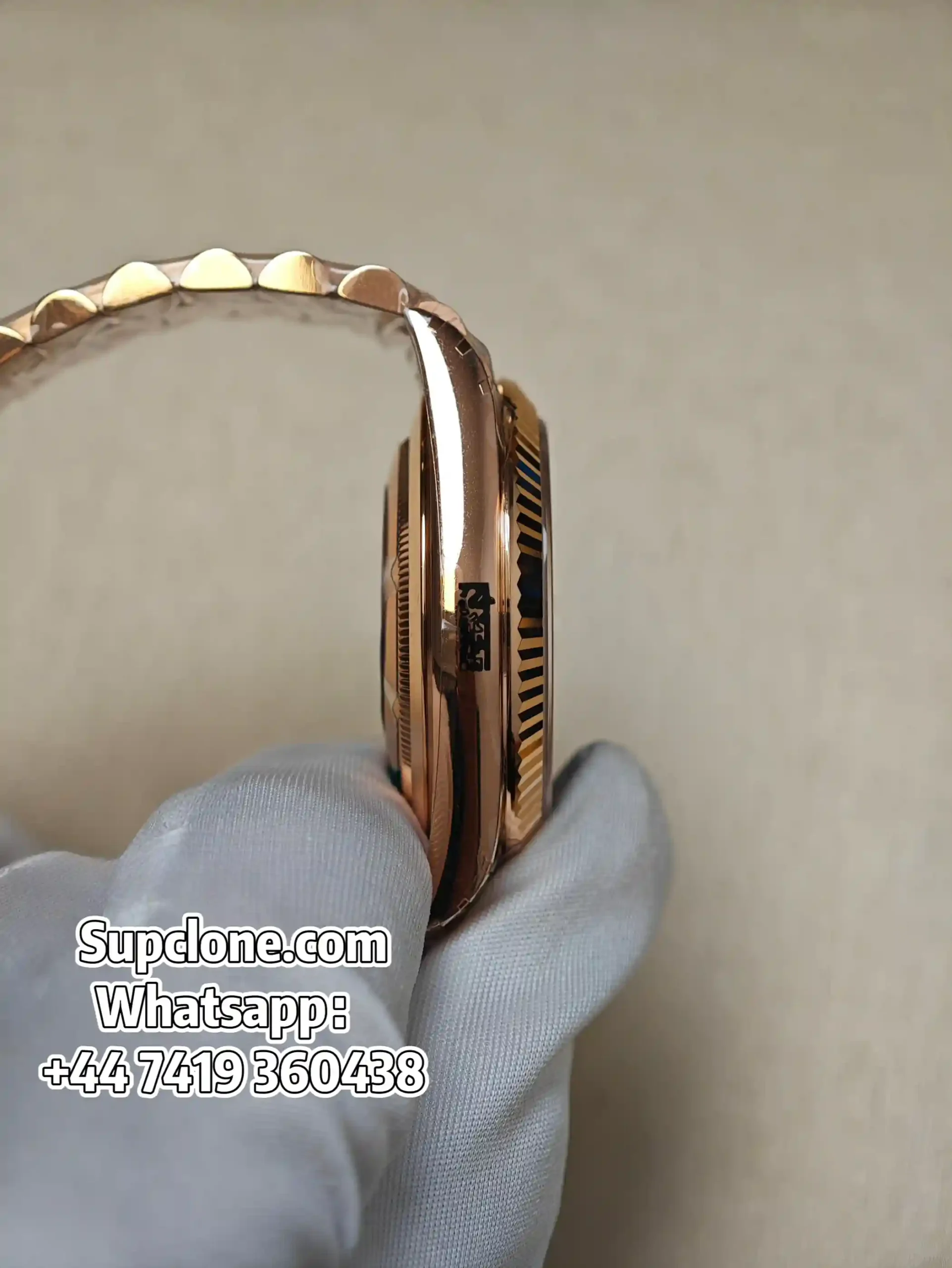 Rolex Day-Date 40mm Rose Gold Grey Roman Dial – Super Clone 1:1