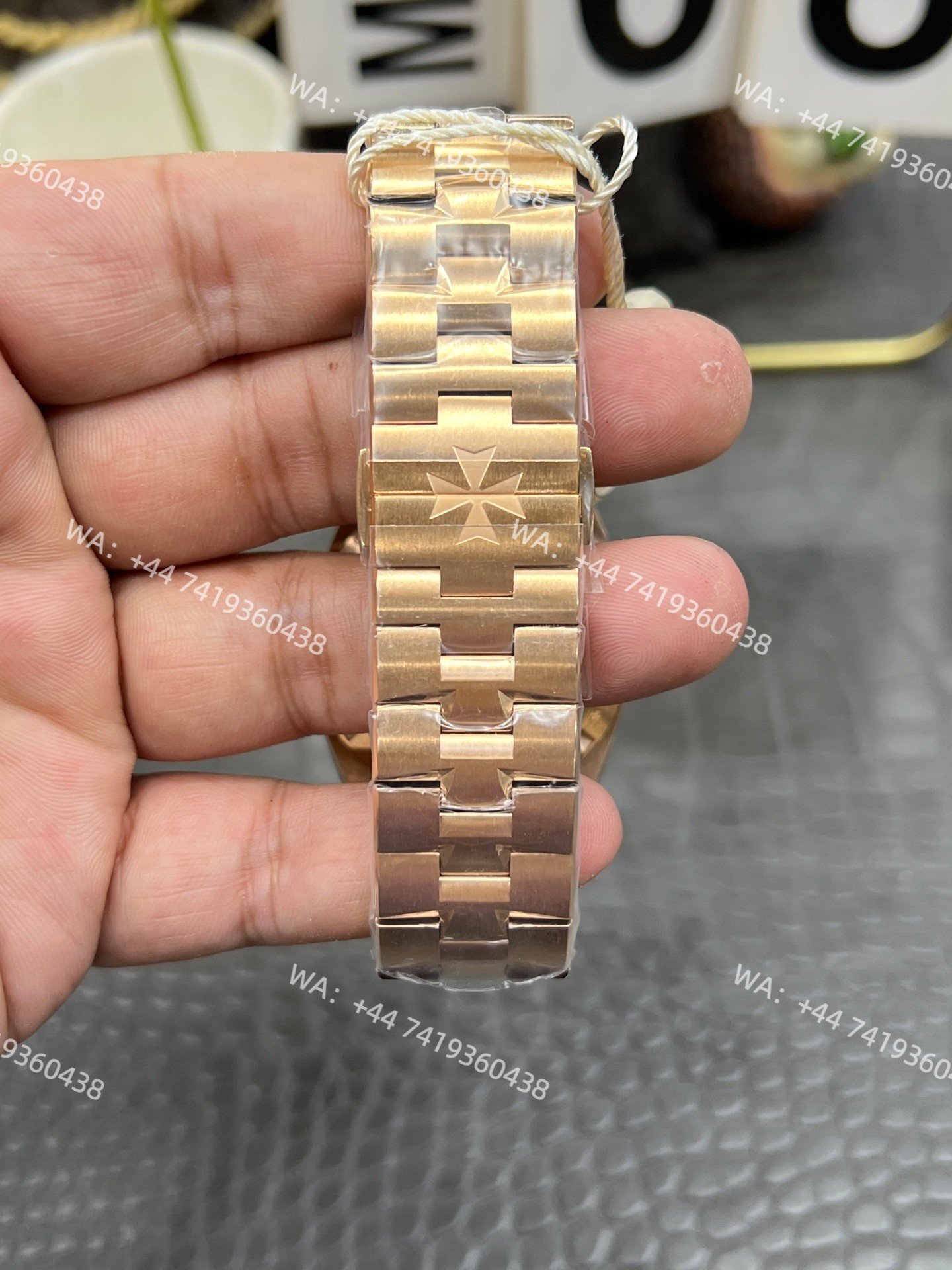 Super Clone Vacheron Constantin Overseas 4500V/210R-B705 Rose Gold Watch with Blue Dial