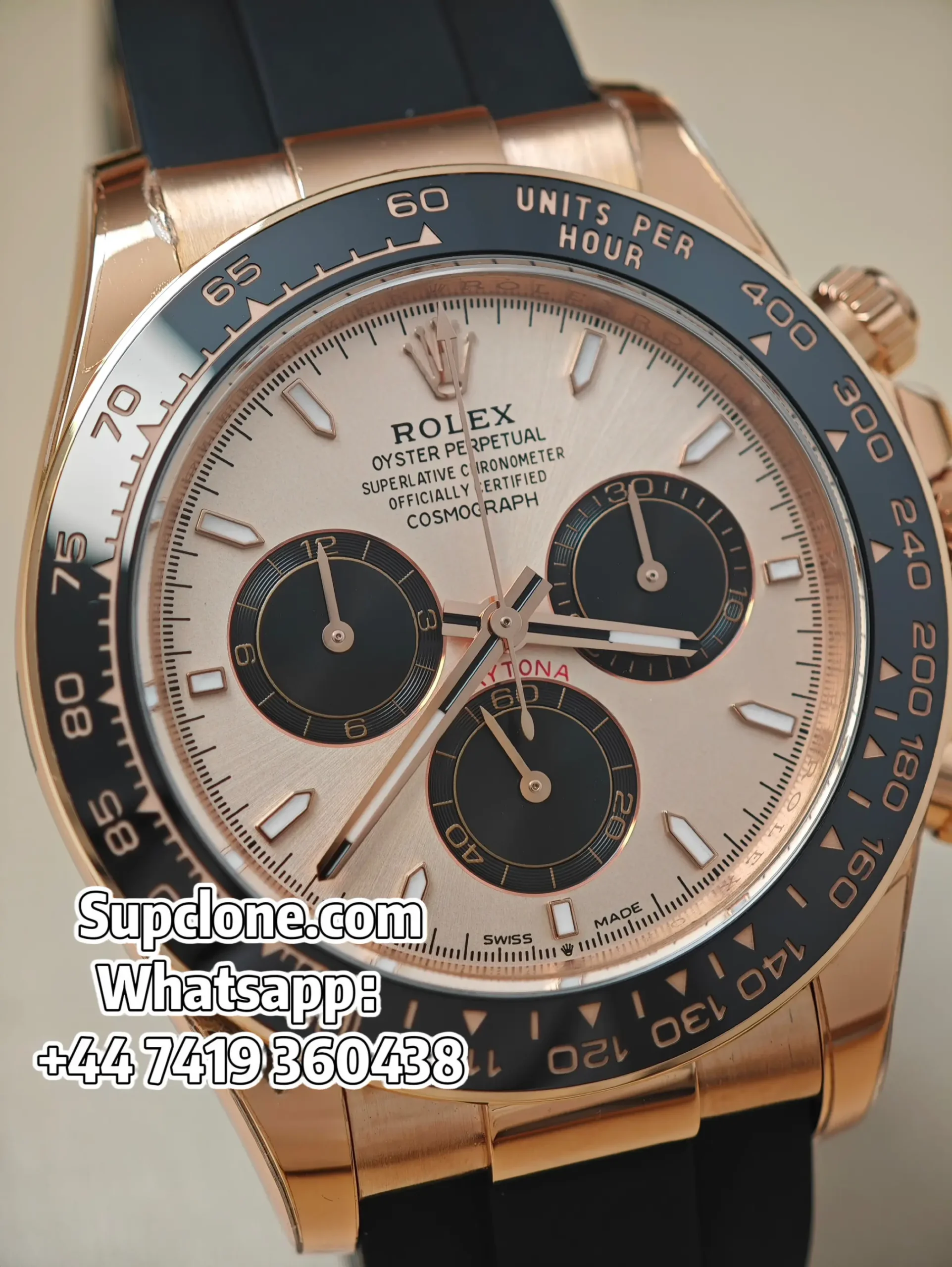 Rolex Daytona Super Clone M126515LN-0006 Rose Gold