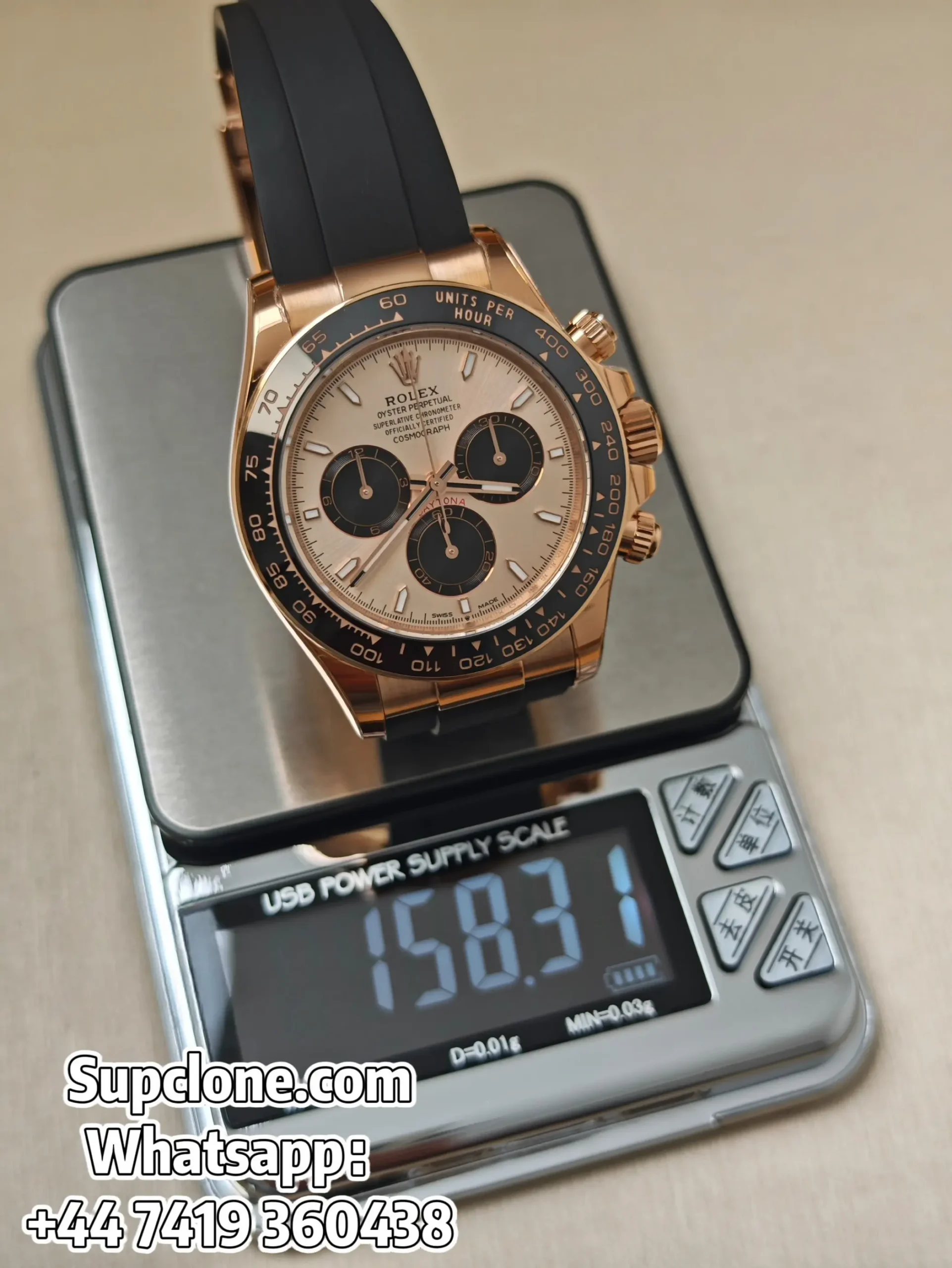 Rolex Daytona Super Clone M126515LN-0006 Rose Gold