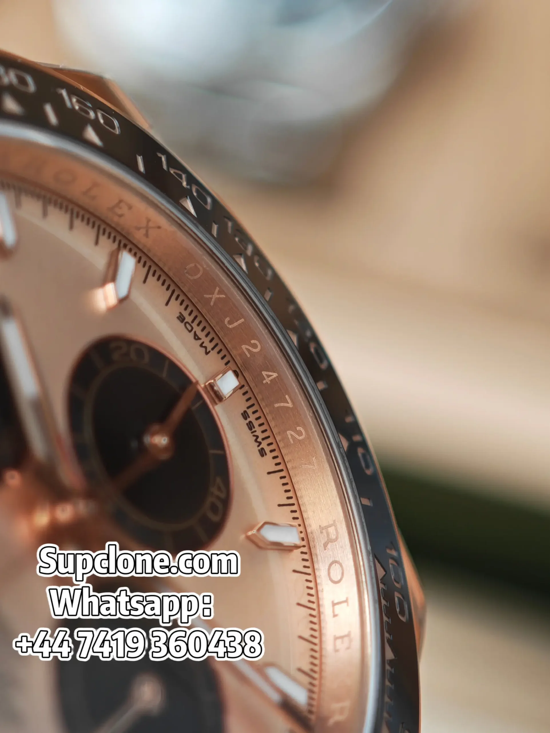 Rolex Daytona Super Clone M126515LN-0006 Rose Gold 4131 Movement