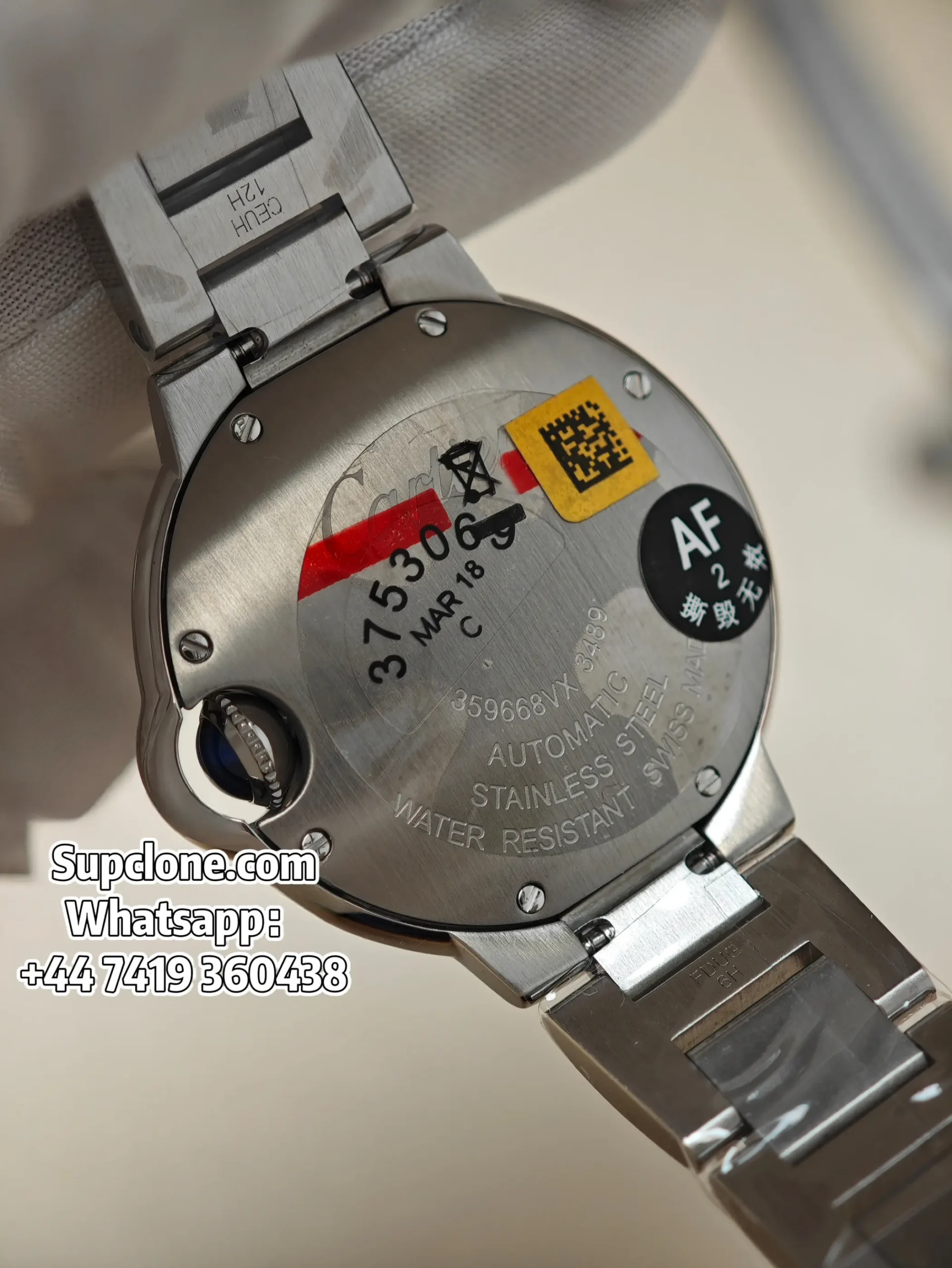 Cartier Ballon Bleu 28mm WE902073 Super Clone Silver Plated Dial