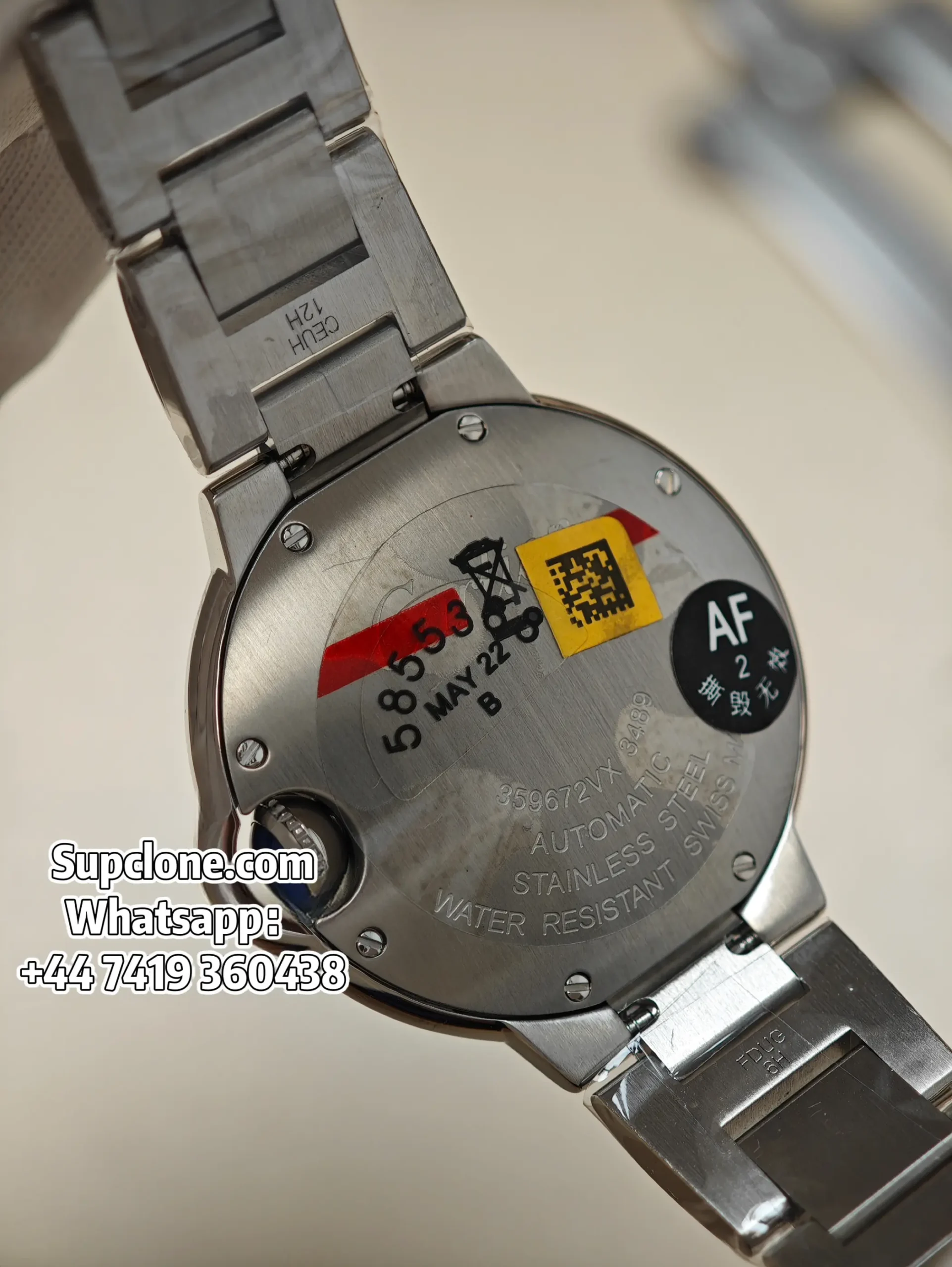 Cartier Ballon Bleu 33mm Super Clone WSBB0044 White Dial