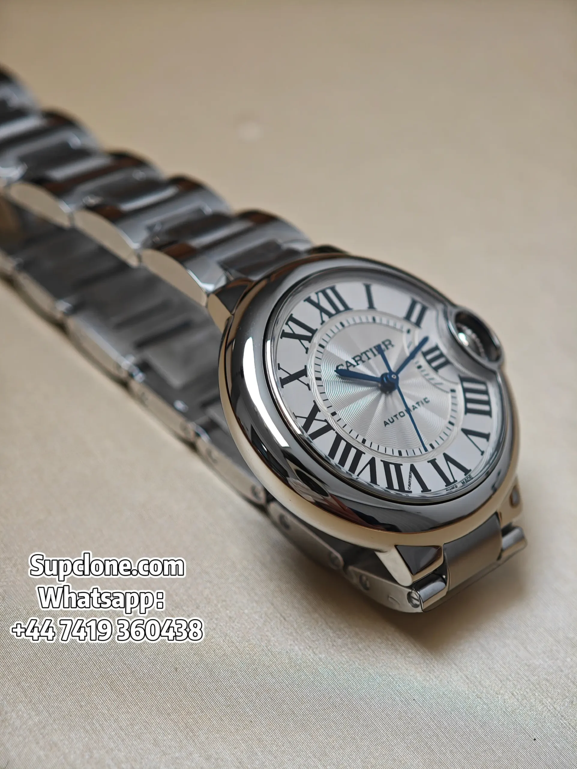 Cartier Ballon Bleu 33mm Super Clone WSBB0044 White Dial