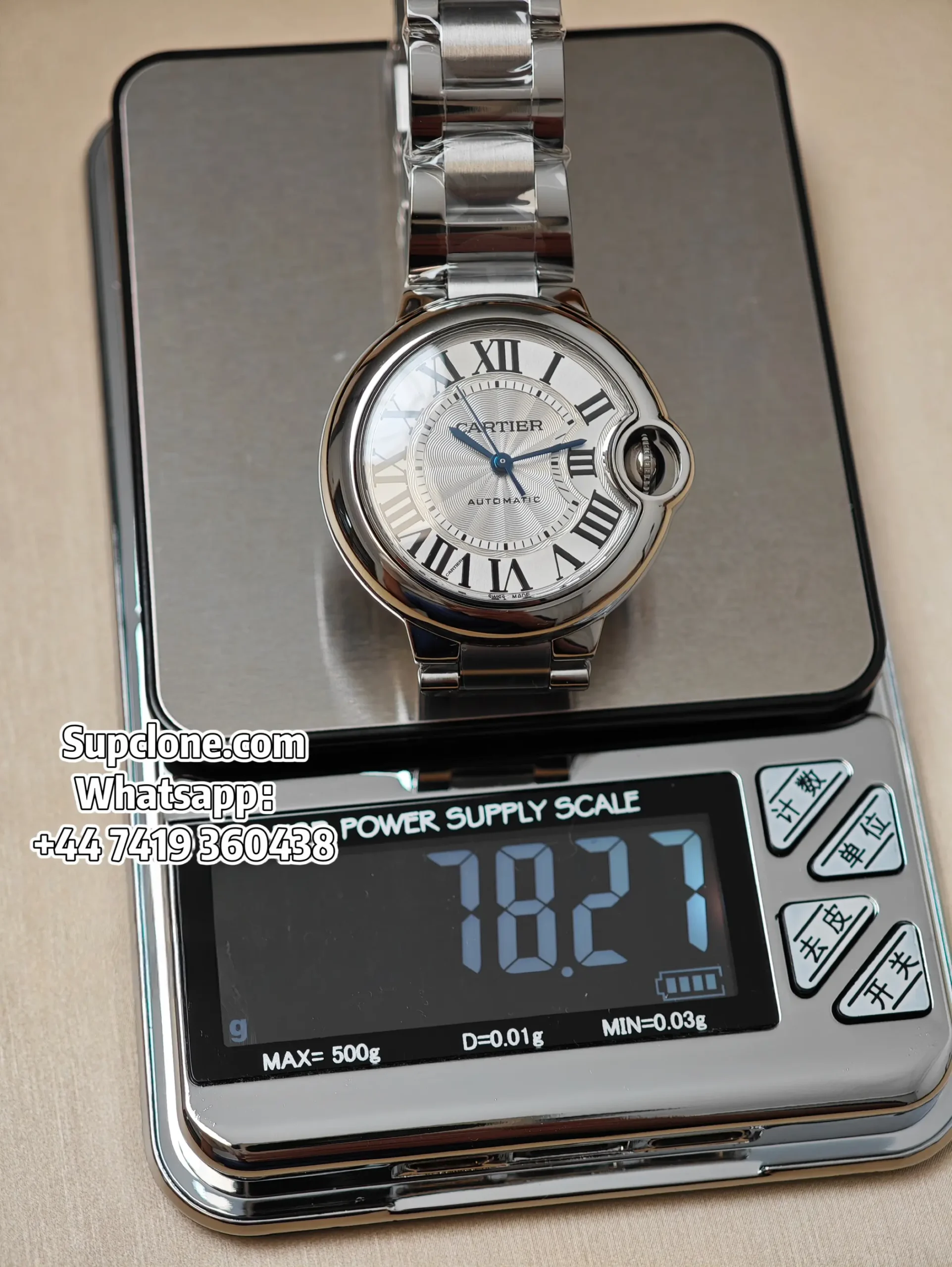 Cartier Ballon Bleu 33mm Super Clone WSBB0044 White Dial