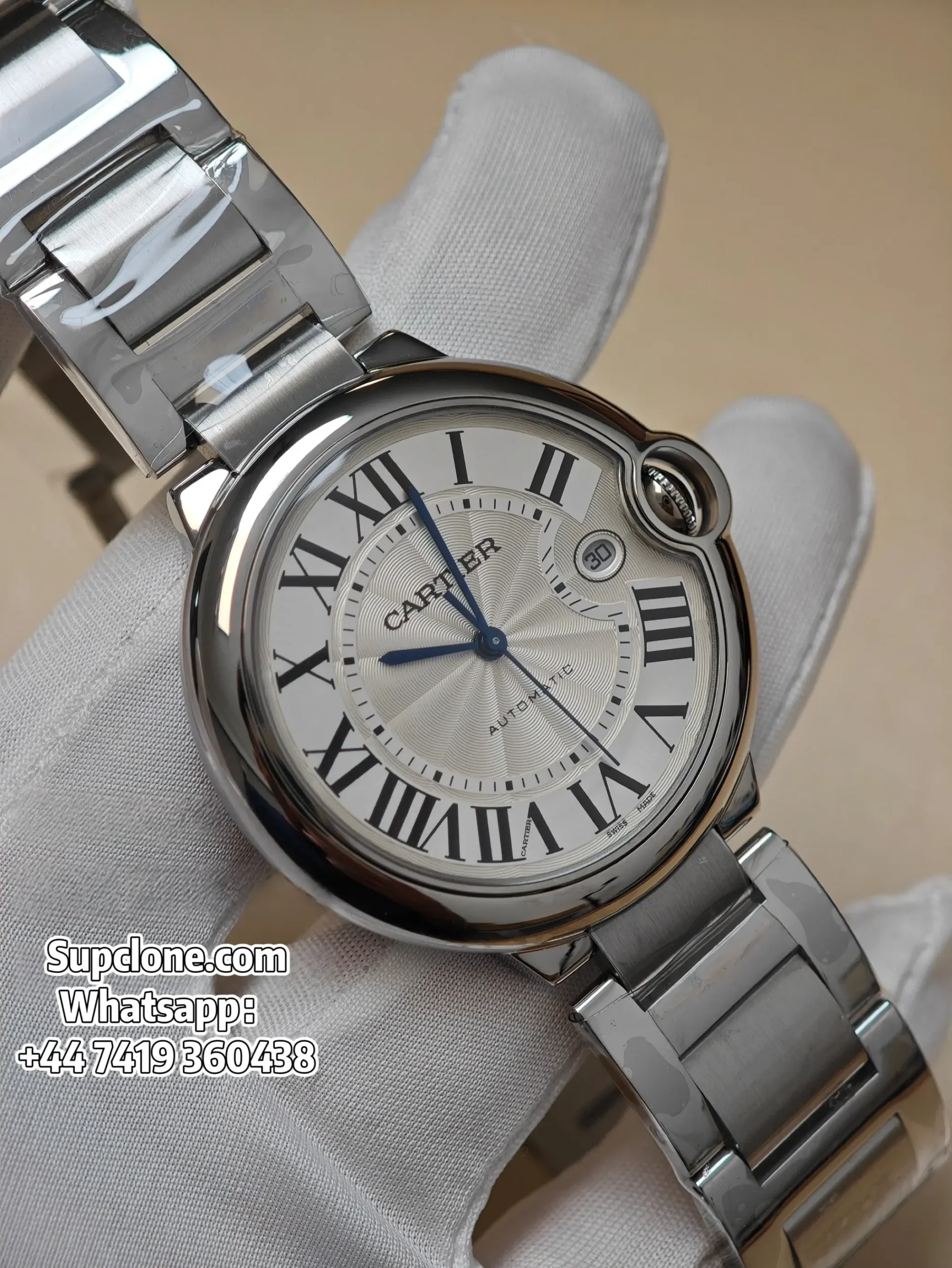 Cartier Ballon Bleu WSBB0049 42mm Super Clone White Dial