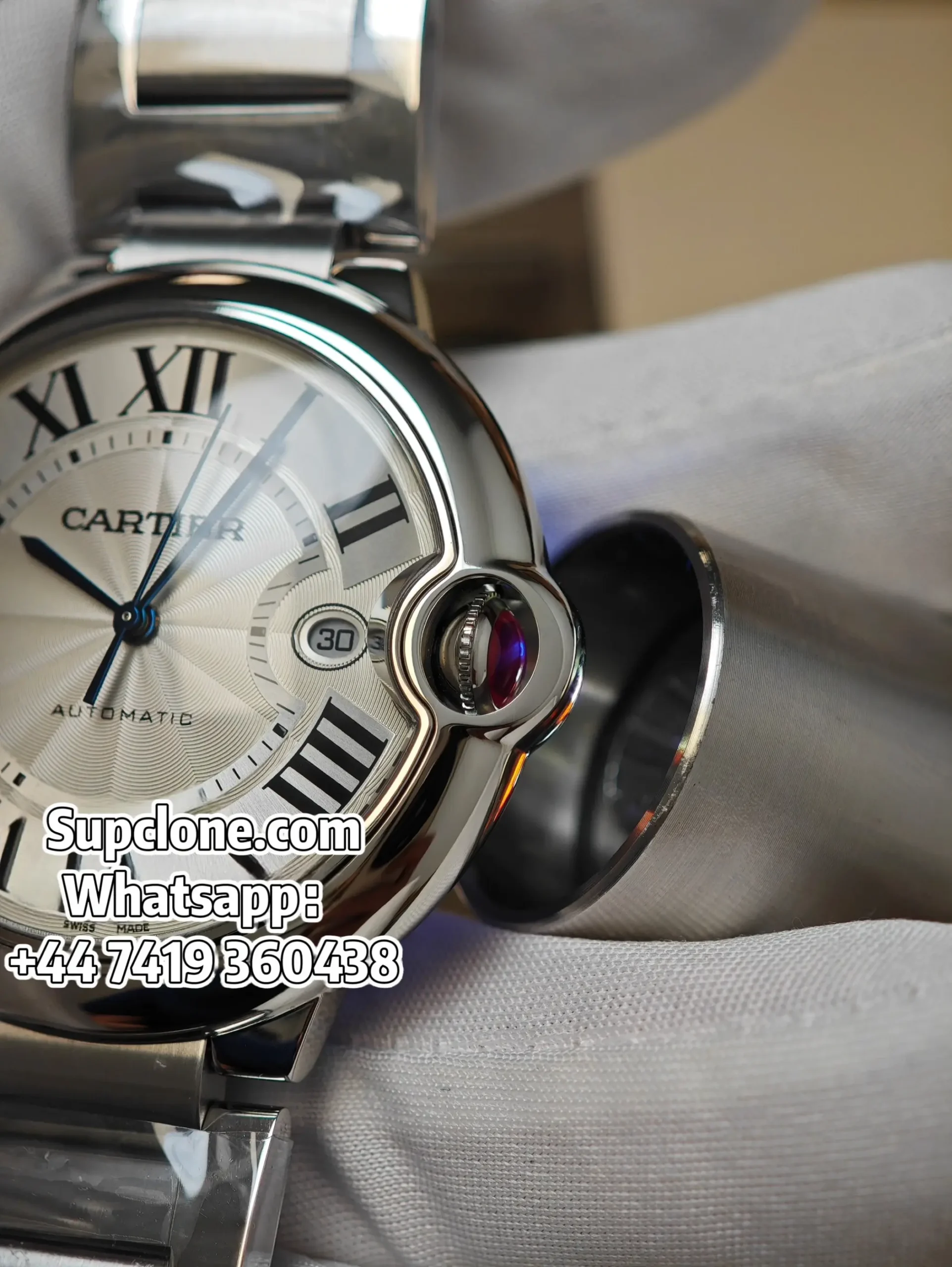 Cartier Ballon Bleu WSBB0049 42mm Super Clone White Dial