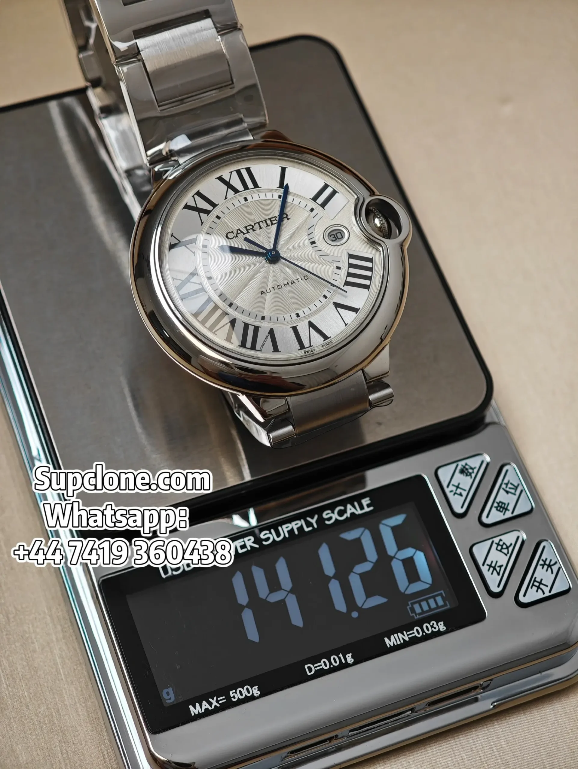 Cartier Ballon Bleu WSBB0049 42mm Super Clone White Dial
