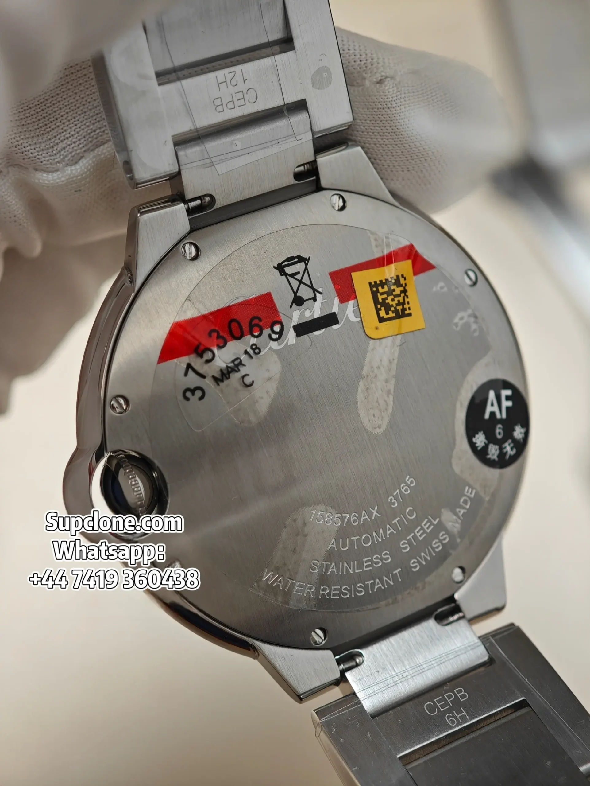 Cartier Ballon Bleu WSBB0049 42mm Super Clone White Dial