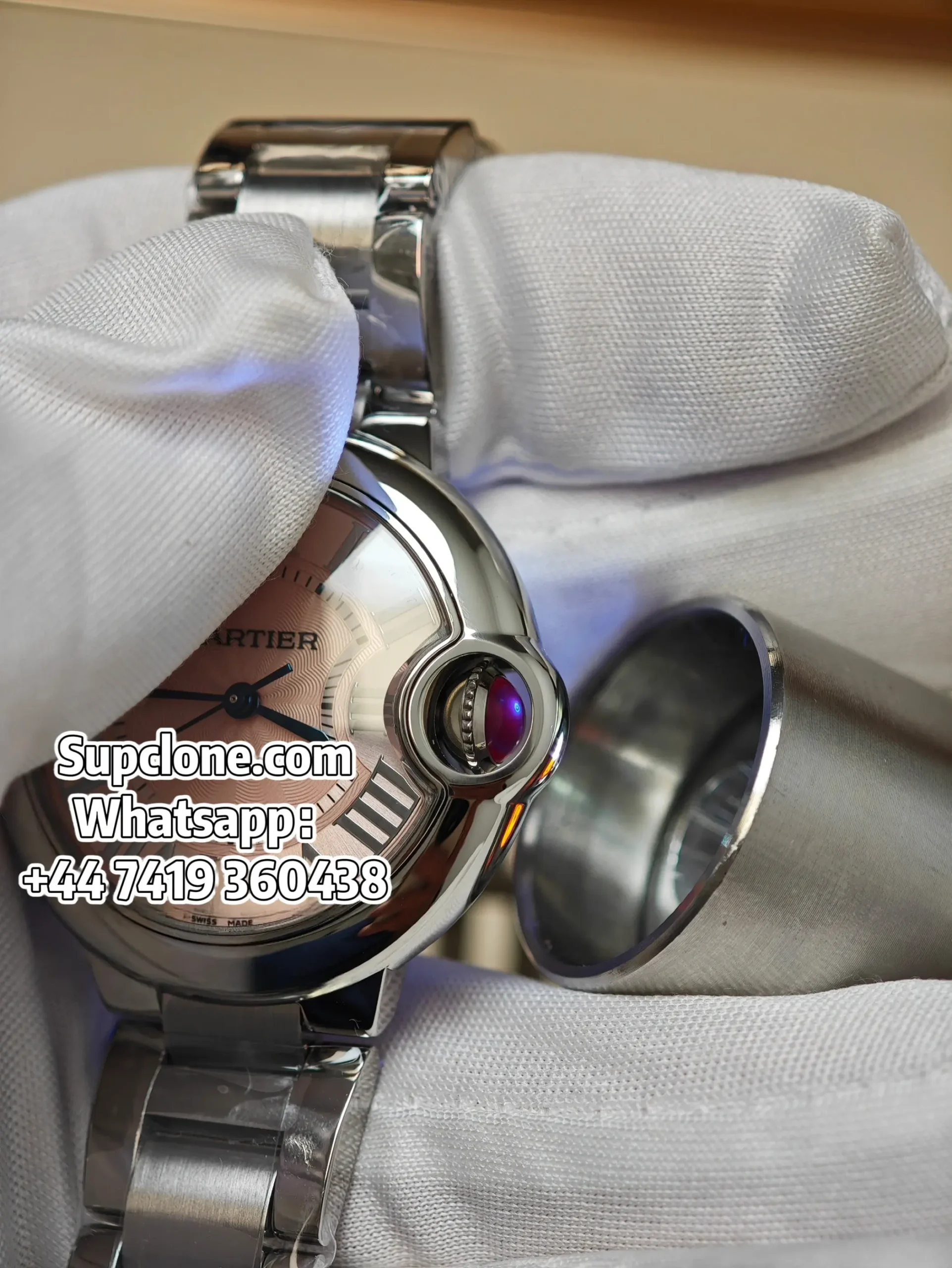 Cartier Ballon Bleu WSBB0068 33mm Pink Dial Super Clone watch