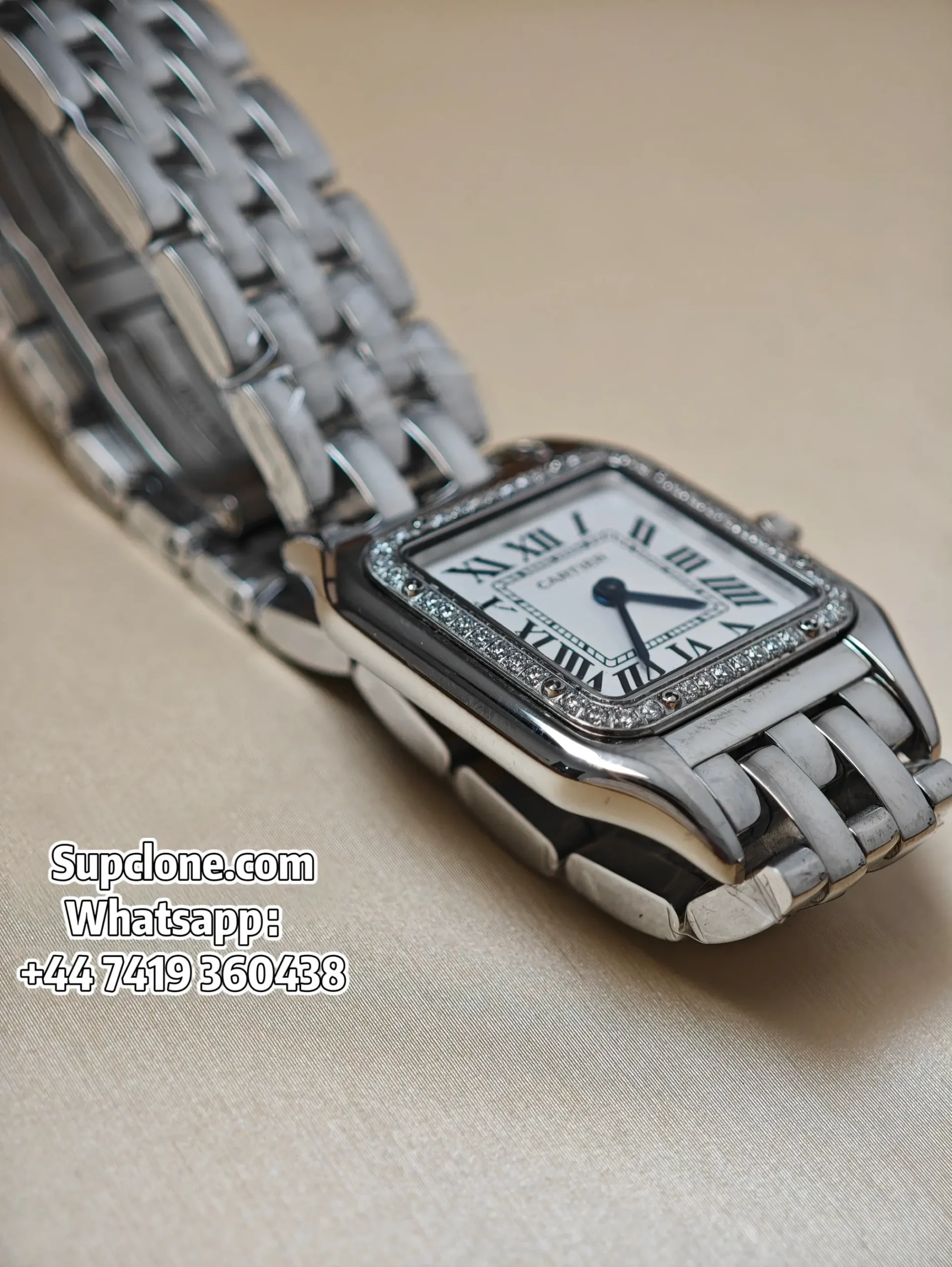Cartier Panthere W4PN0016 30×23mm Super Clone Quartz Steel Watch