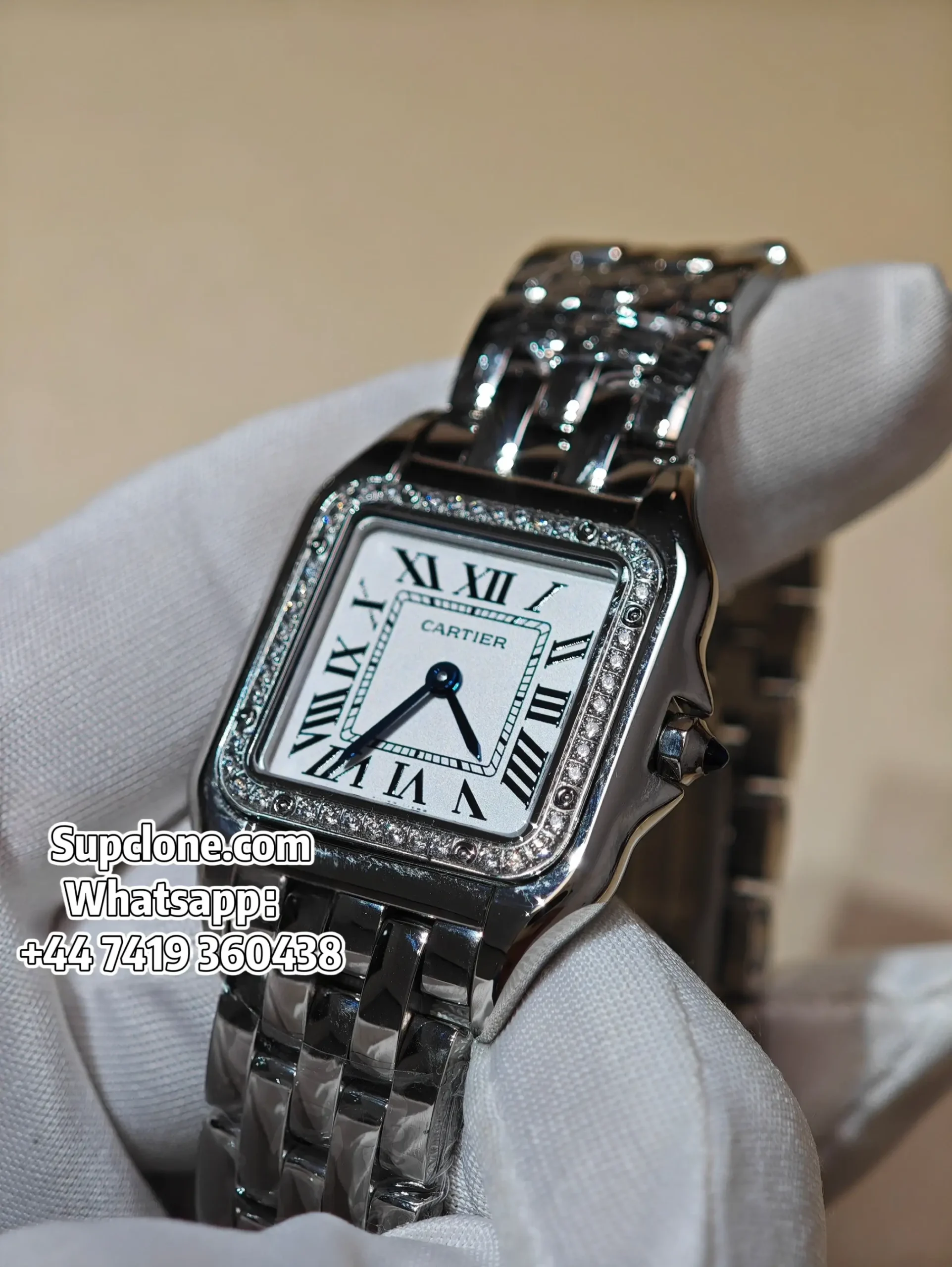 Cartier Panthere W4PN0016 30×23mm Super Clone Quartz Steel Watch