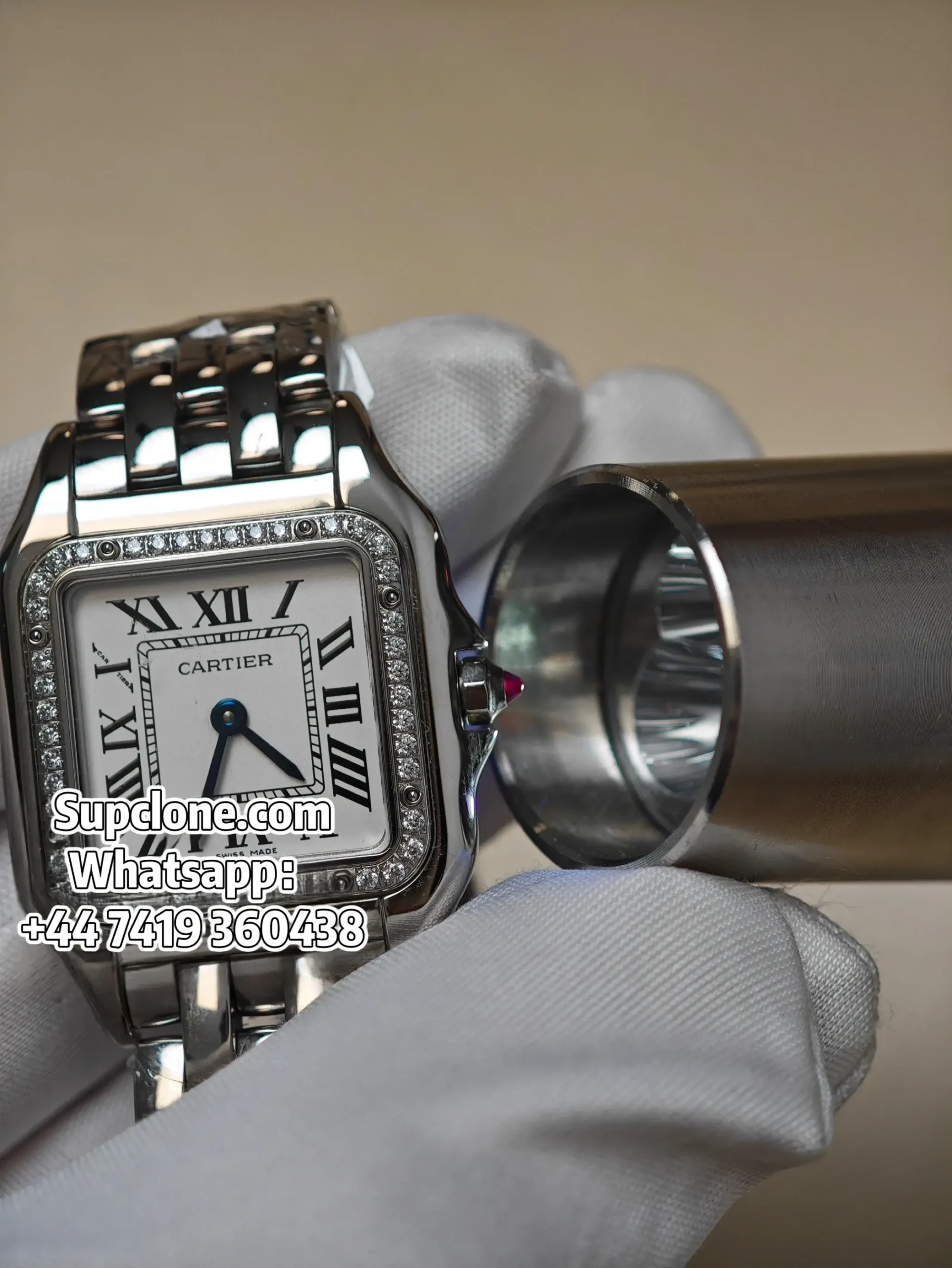 Cartier Panthere W4PN0016 30×23mm Super Clone Quartz Steel Watch