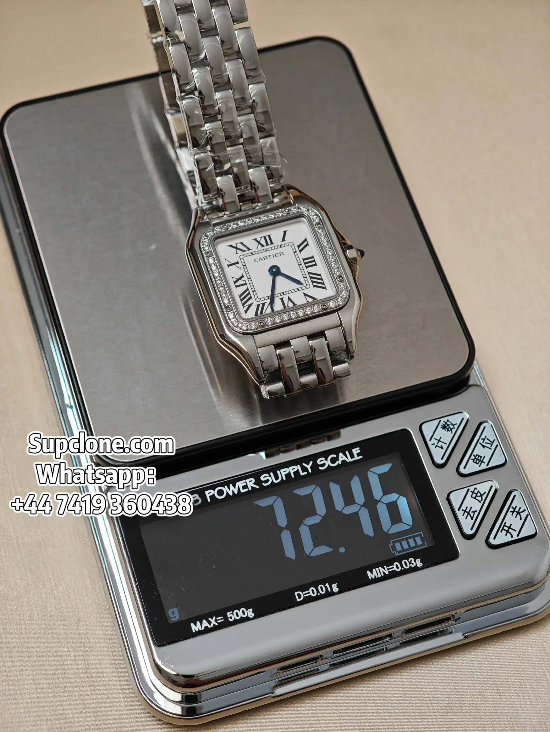 Cartier Panthere W4PN0016 30×23mm Super Clone Quartz Steel Watch