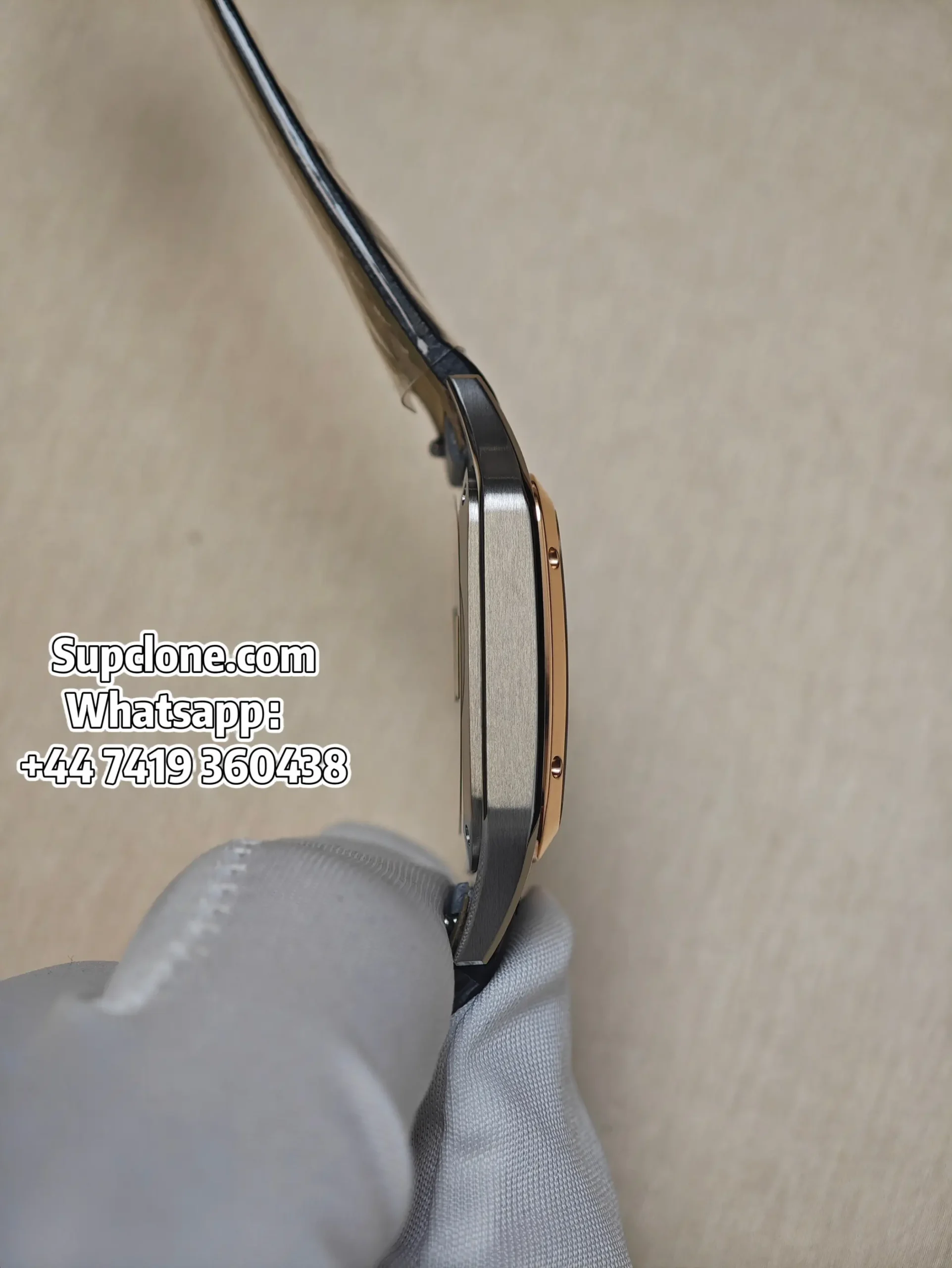 Cartier Santos W2SA0038 Super Clone Quartz Watch Leather Strap