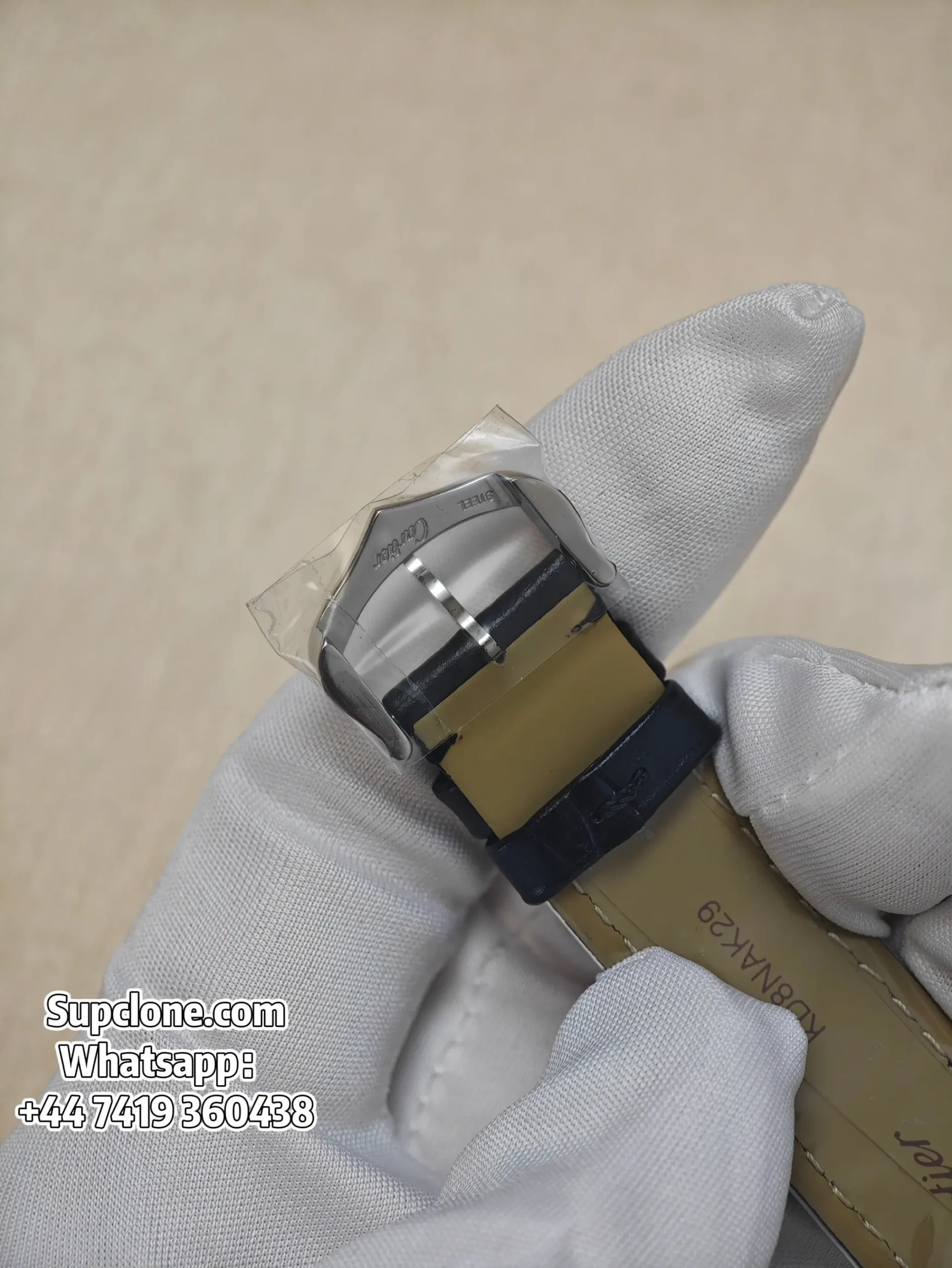 Cartier Santos W2SA0038 Super Clone Quartz Watch Leather Strap