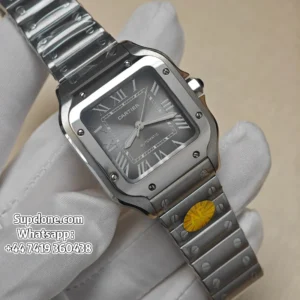 Cartier Santos WSSA0029 35.1mm Super Clone Grey Dial Watch