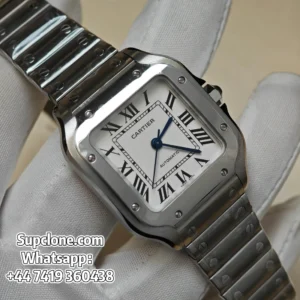 Cartier Santos WSSA0029 35.1mm Super Clone White Dial Watch