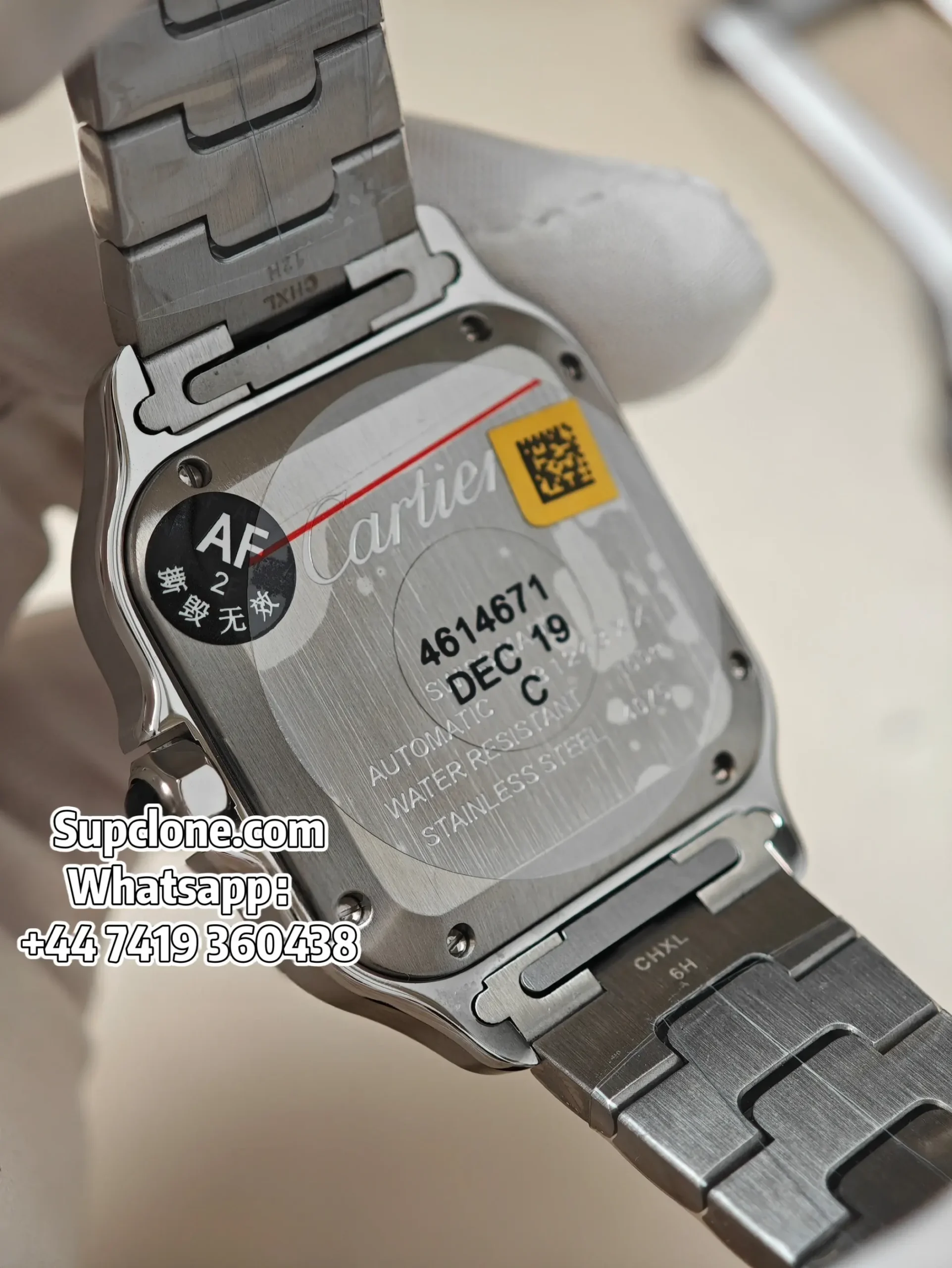 Cartier Santos WSSA0029 35.1mm Super Clone White Dial Watch