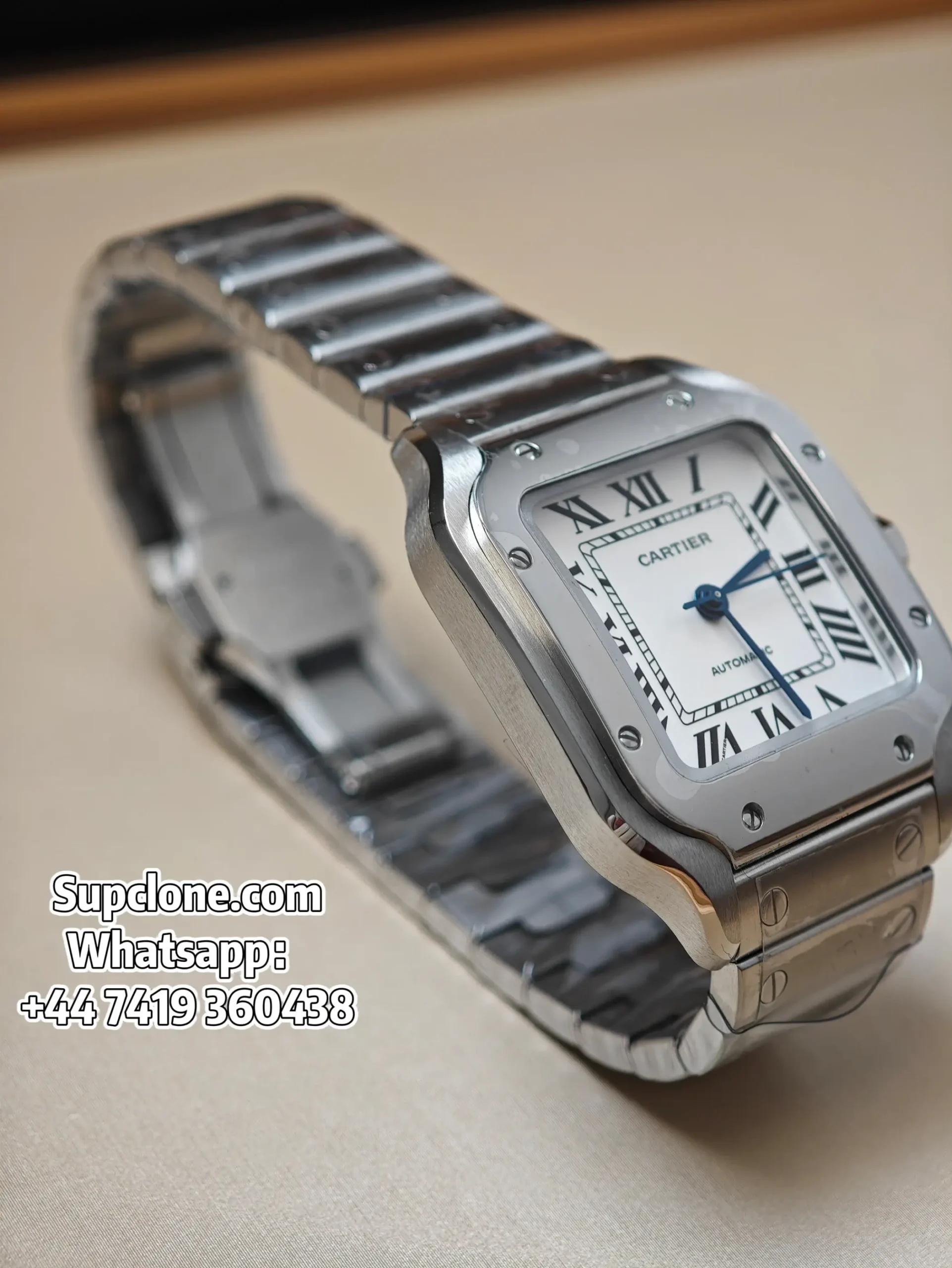 Cartier Santos WSSA0029 35.1mm Super Clone White Dial Watch