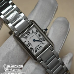 Cartier Tank WSTA0107 29.5x22mm Super Clone Quartz Steel Bracelet