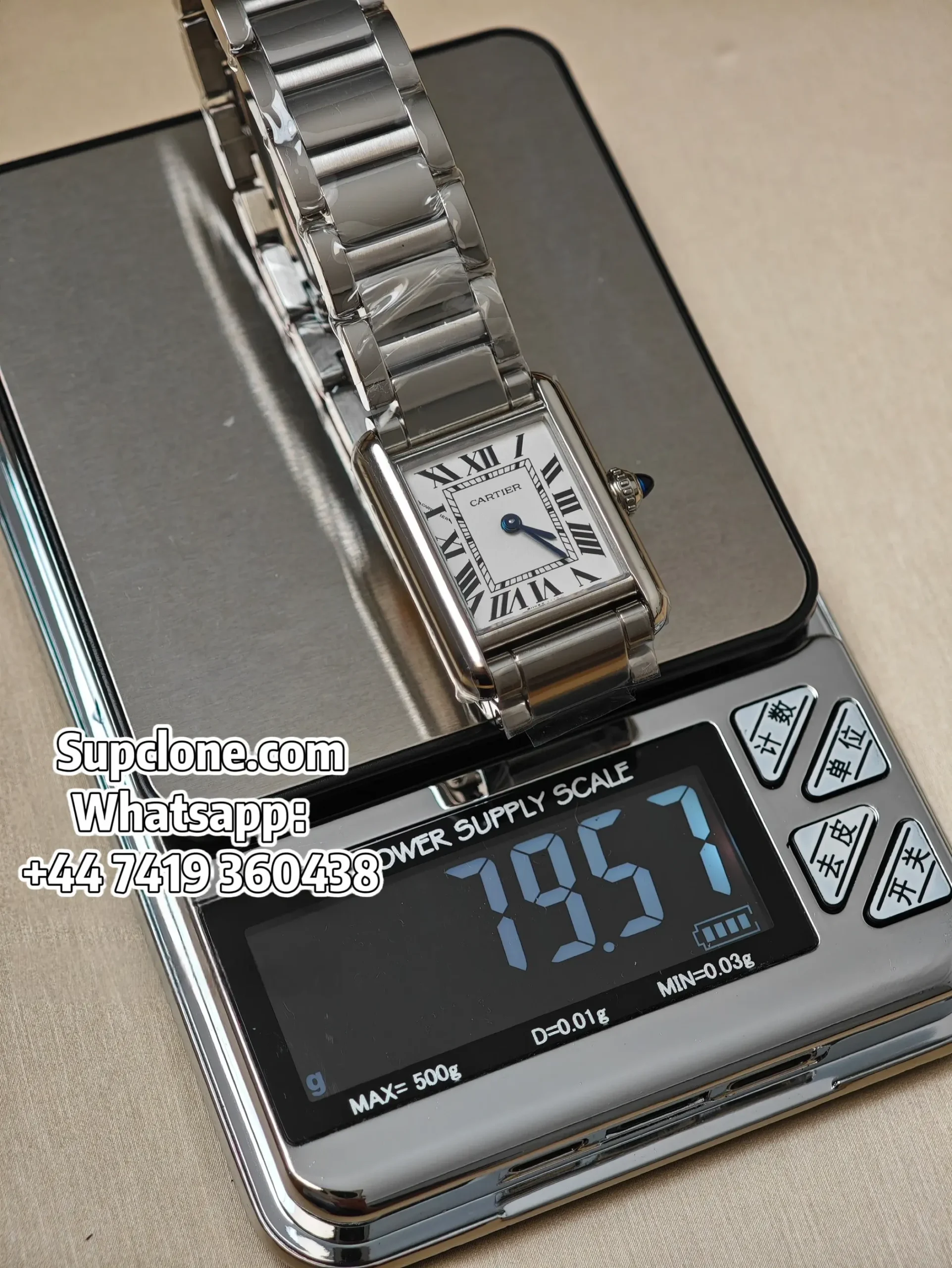 Cartier Tank WSTA0107 29.5×22mm Super Clone Quartz Replica Steel Bracelet
