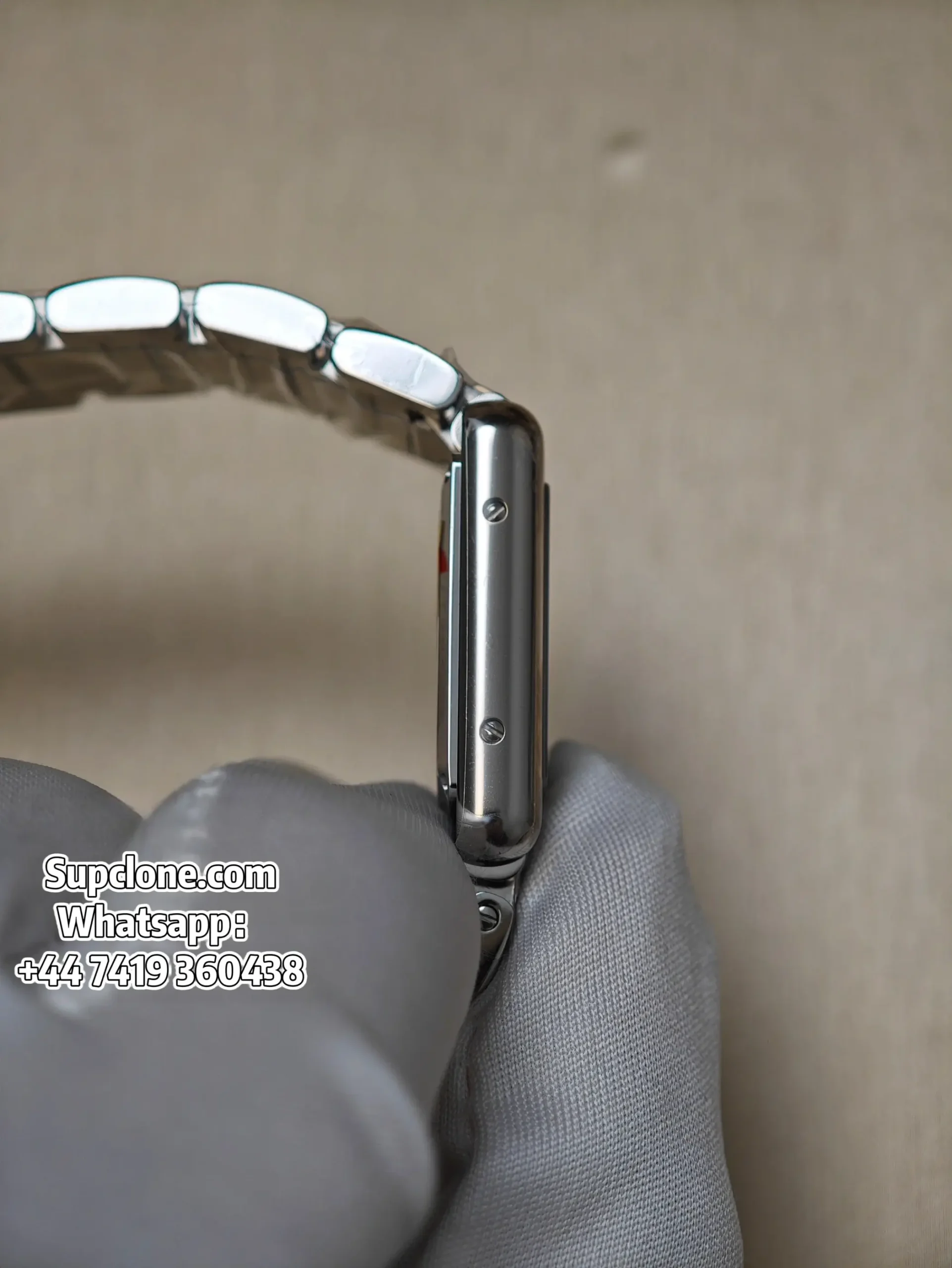 Cartier Tank WSTA0107 29.5×22mm Super Clone Quartz Replica Steel Bracelet