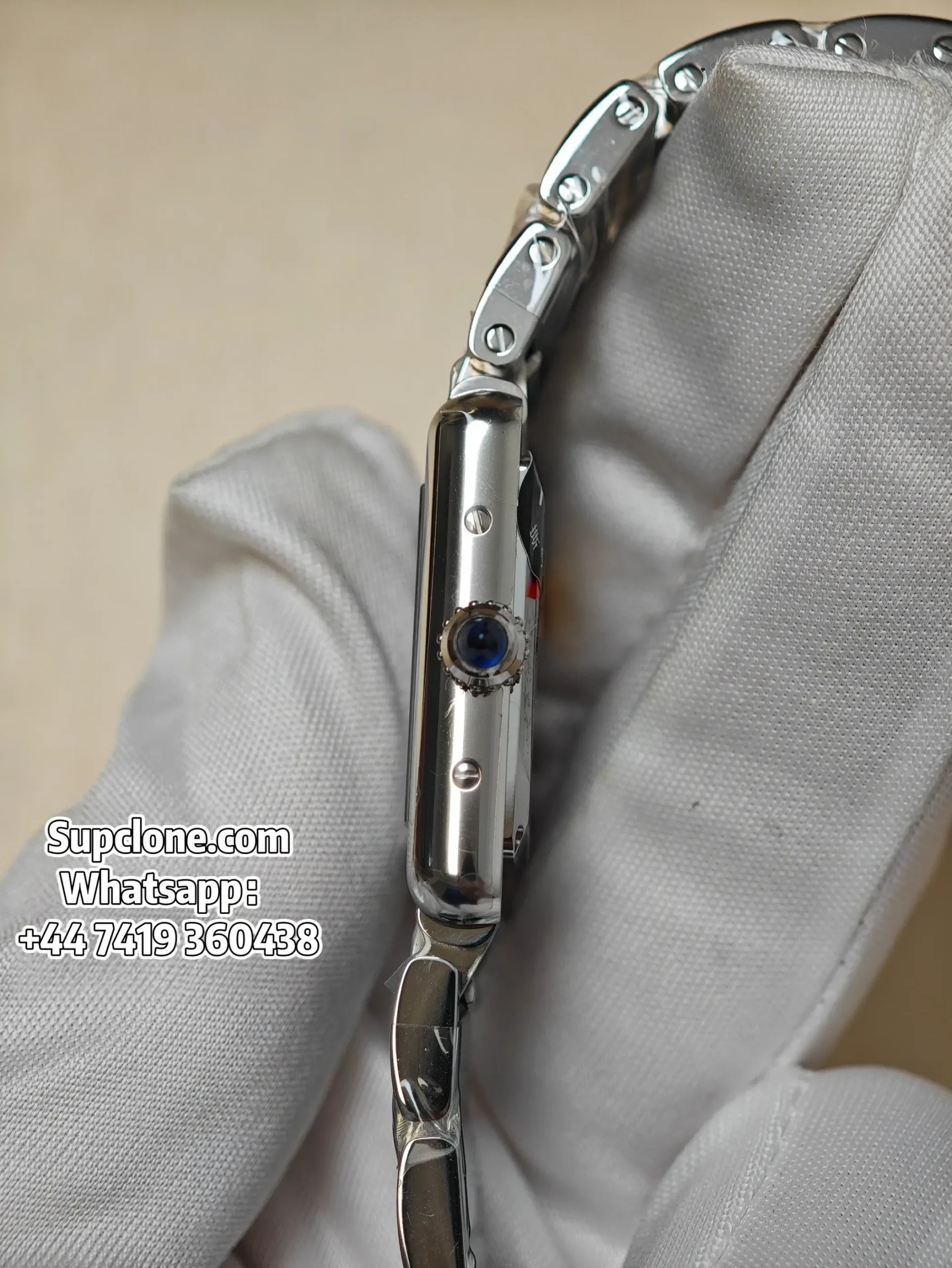 Cartier Tank WSTA0107 29.5×22mm Super Clone Quartz Replica Steel Bracelet