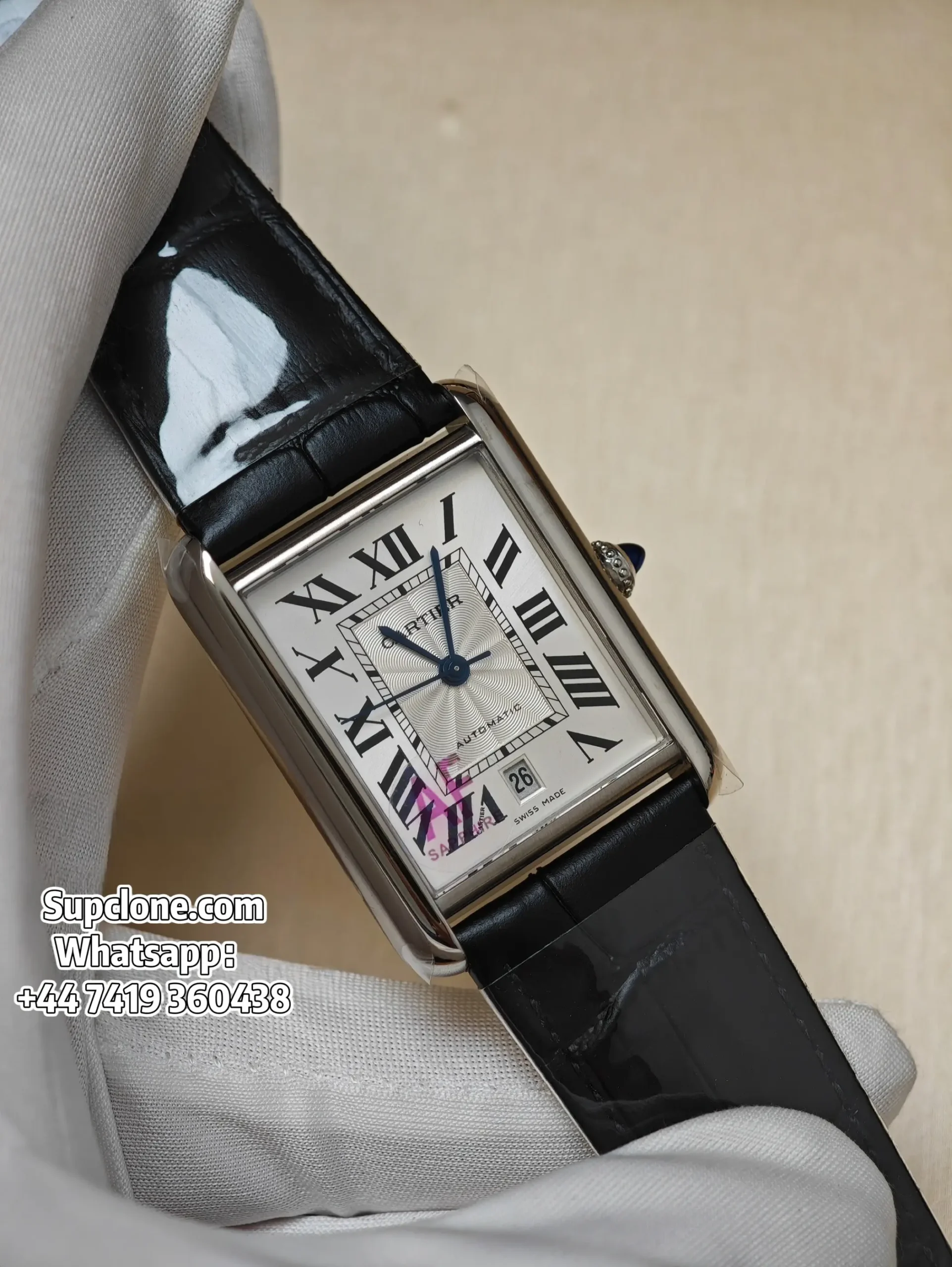 Cartier Tank WSTA0141 41x31mm Super Clone Leather Strap Replica