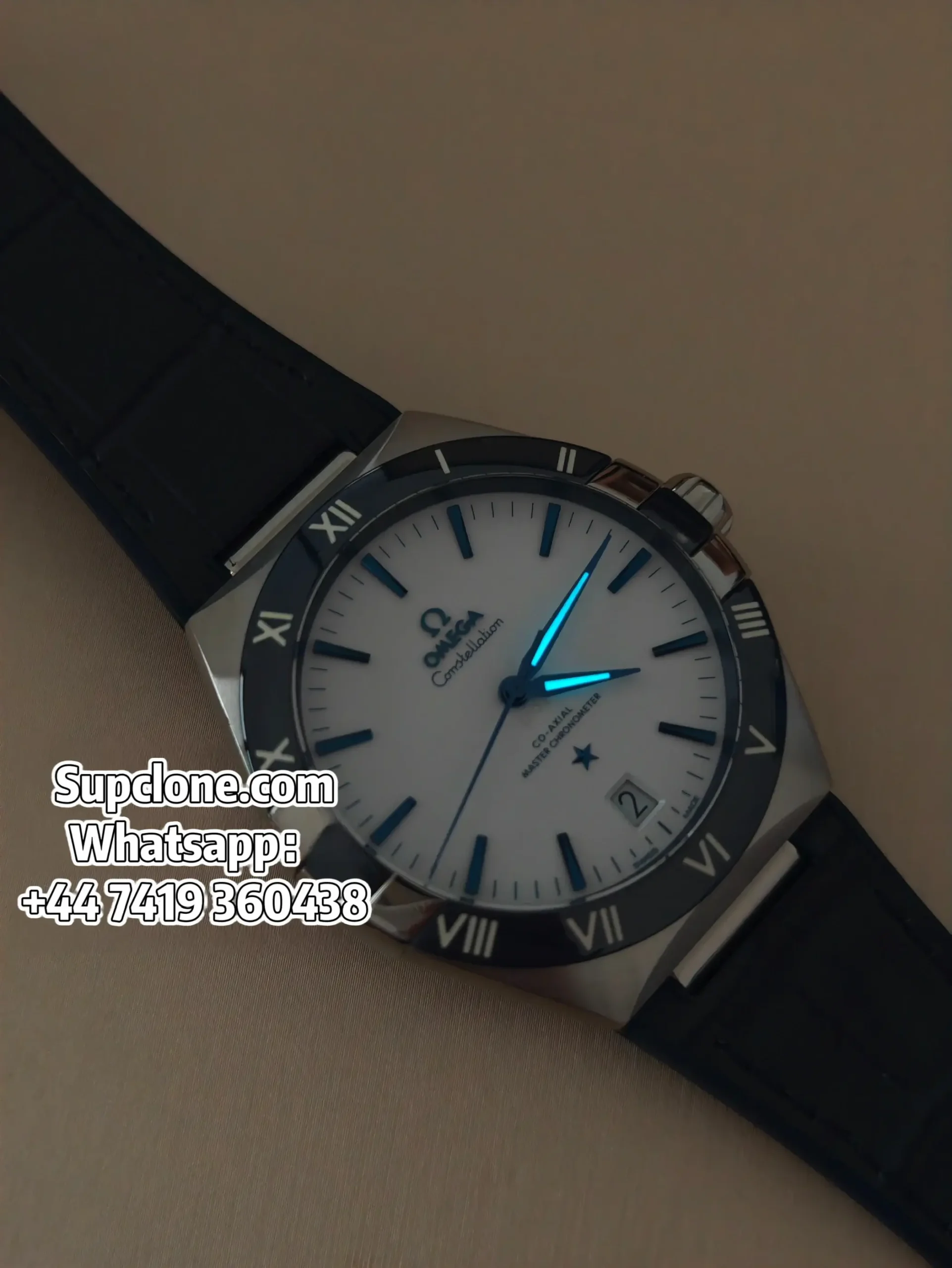 Omega Constellation 131.33.41.21.04.001 Super Clone 41mm Blue Bezel Watch