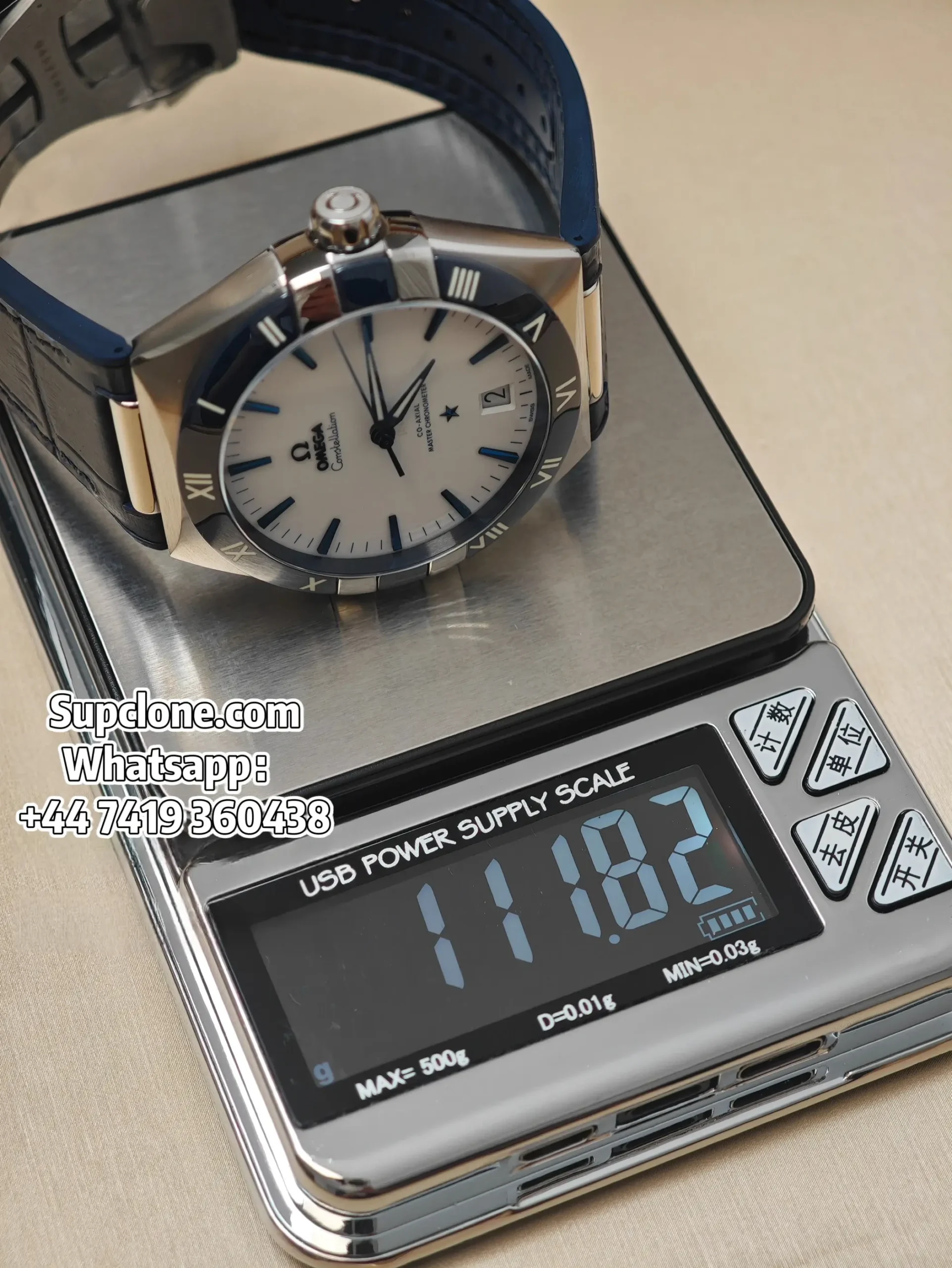 Omega Constellation 131.33.41.21.04.001 Super Clone 41mm Blue Bezel Watch