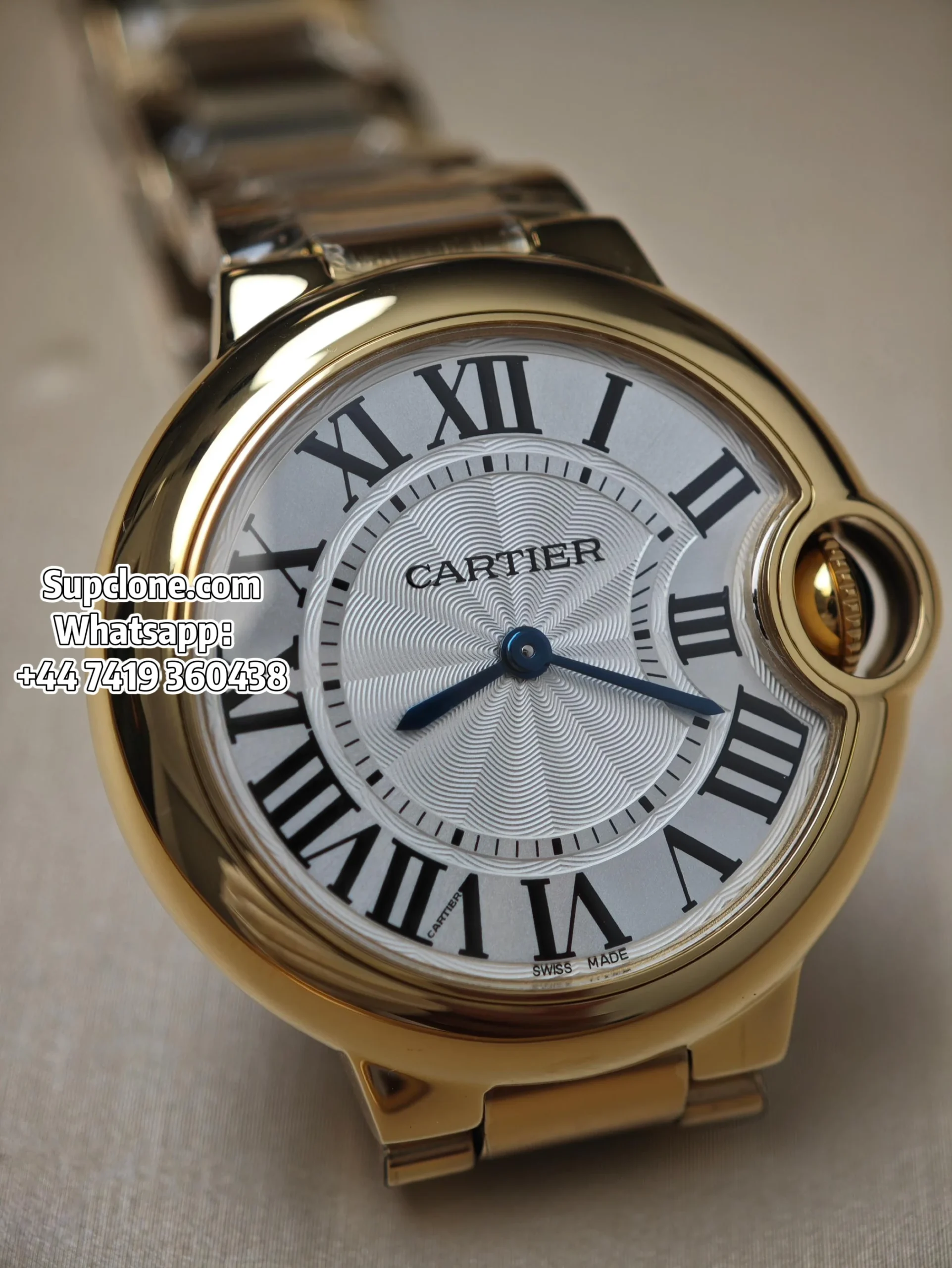 Cartier Super Clone Watches 1:1 Ballon Bleu W69001Z2 Gold 28mm Quartz
