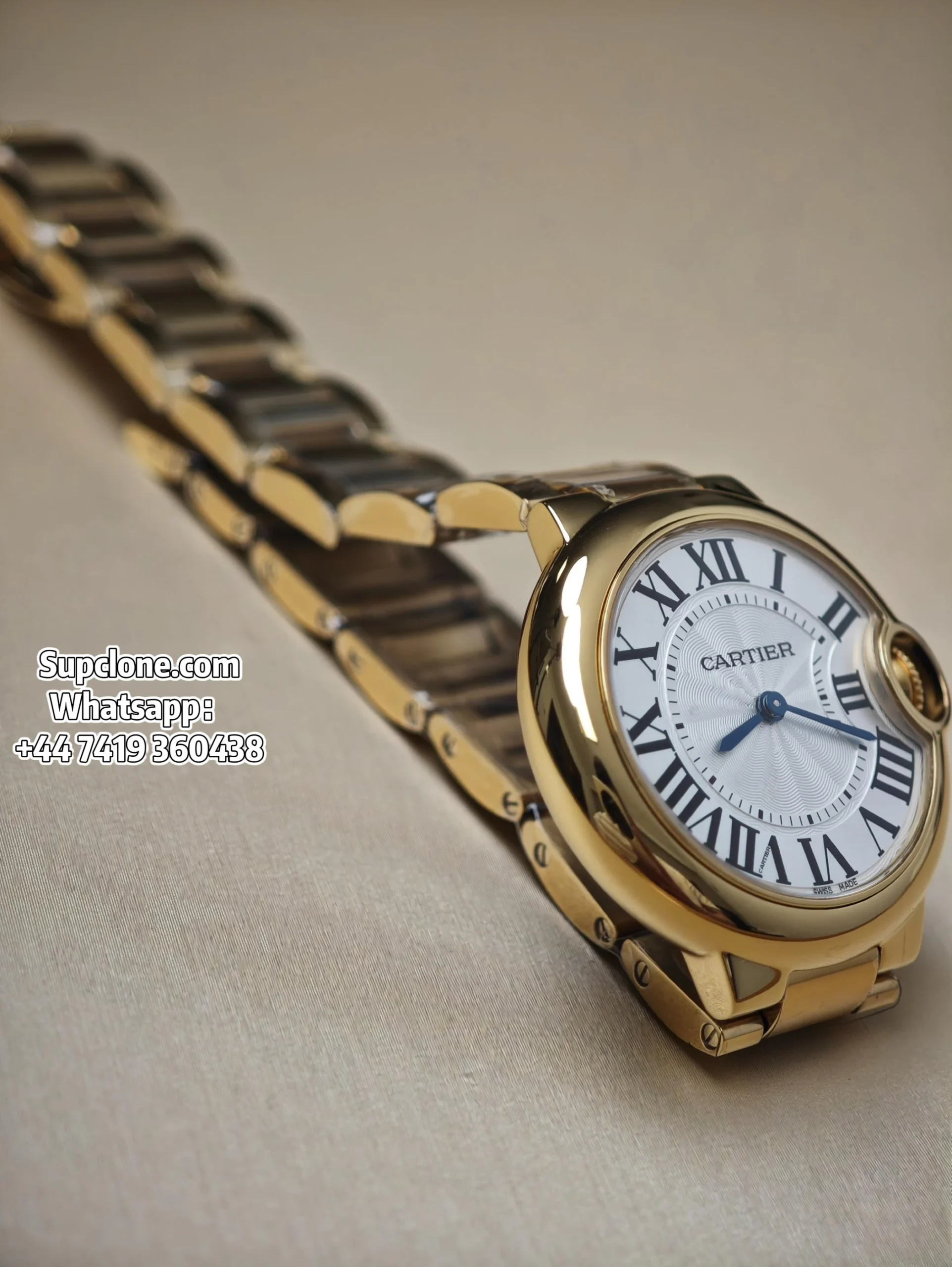 Cartier Super Clone Watches 1:1 Ballon Bleu W69001Z2 Gold 28mm Quartz