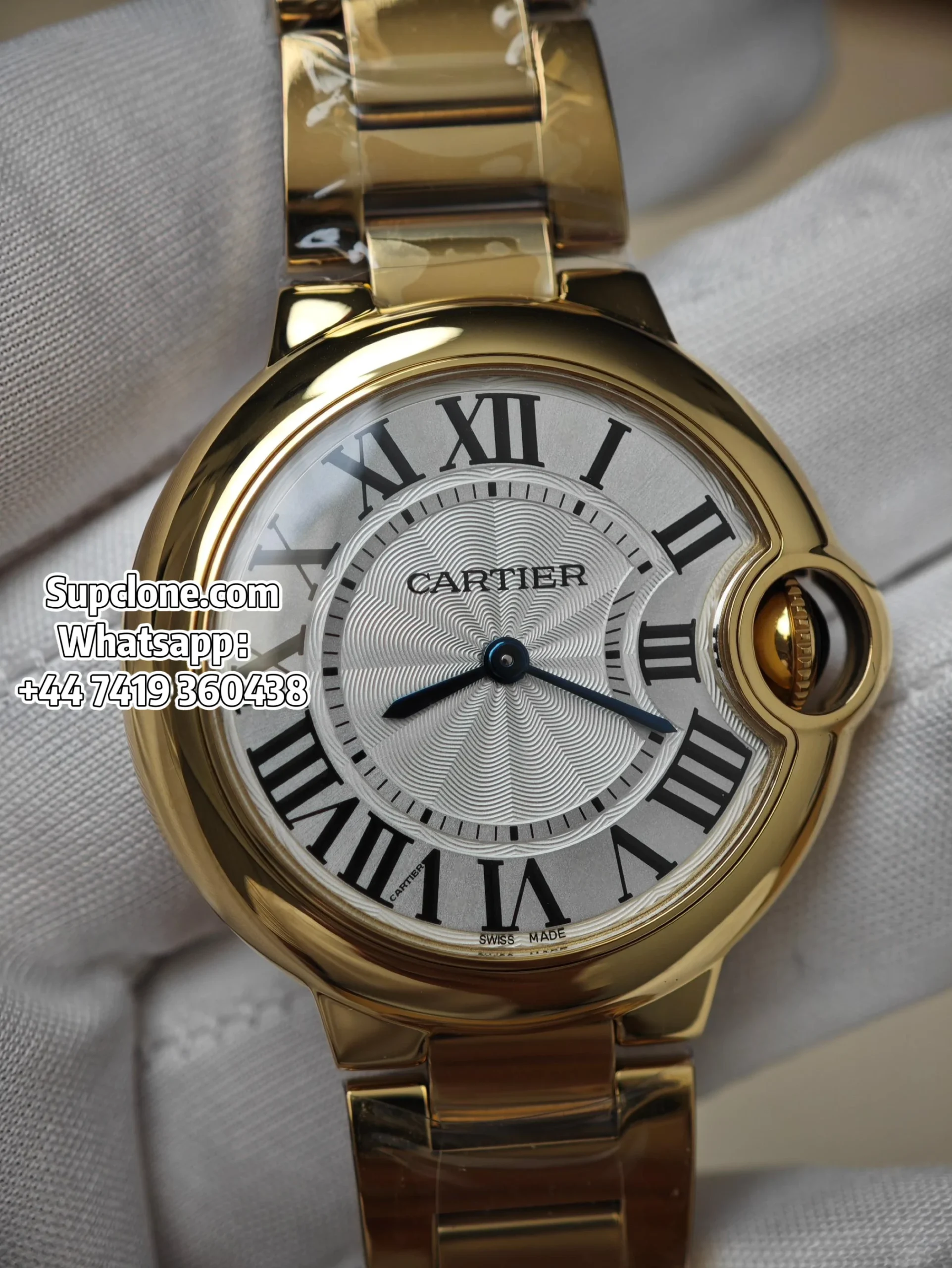 Cartier Super Clone Watches 1:1 Ballon Bleu W69001Z2 Gold 28mm Quartz