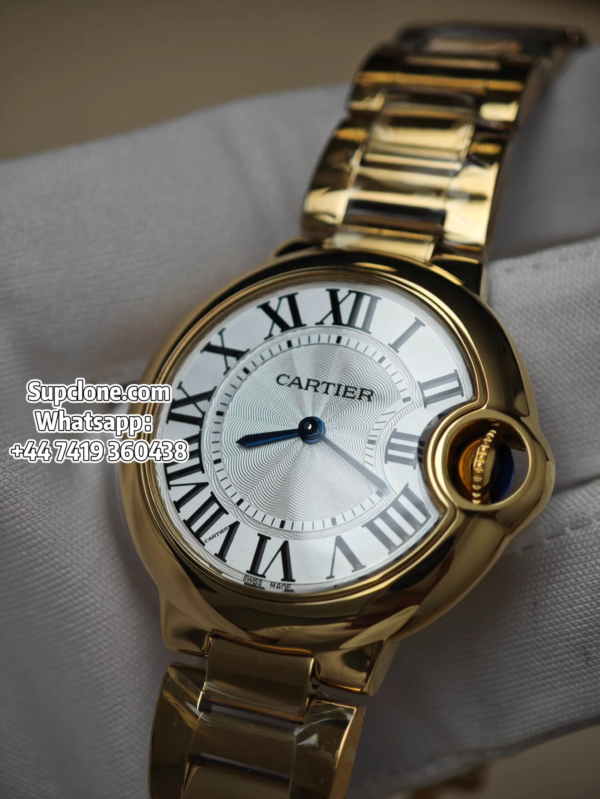 Cartier Super Clone Watches 1:1 Ballon Bleu W69001Z2 Gold 28mm Quartz