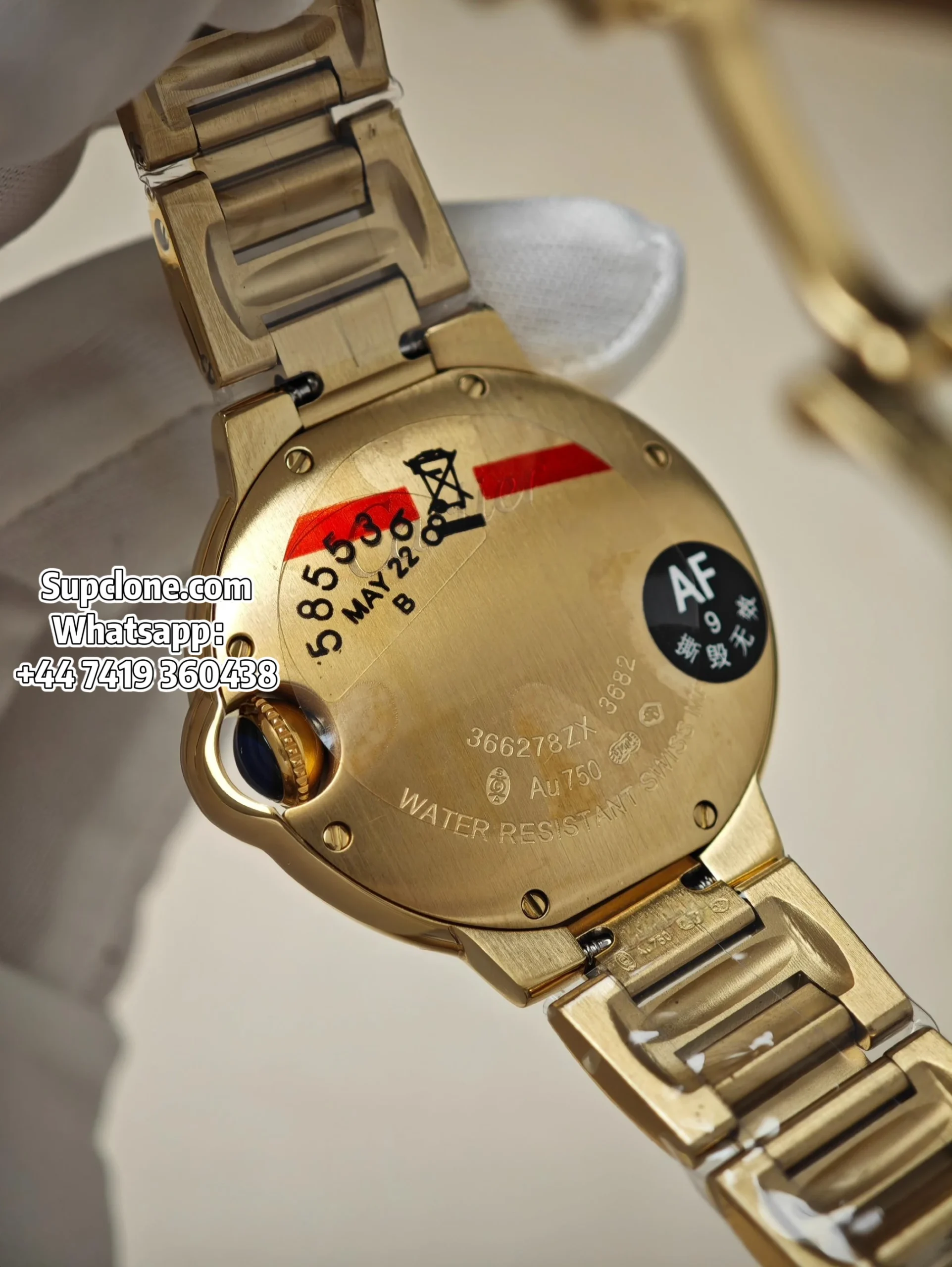 Cartier Super Clone Watches 1:1 Ballon Bleu W69001Z2 Gold 28mm Quartz