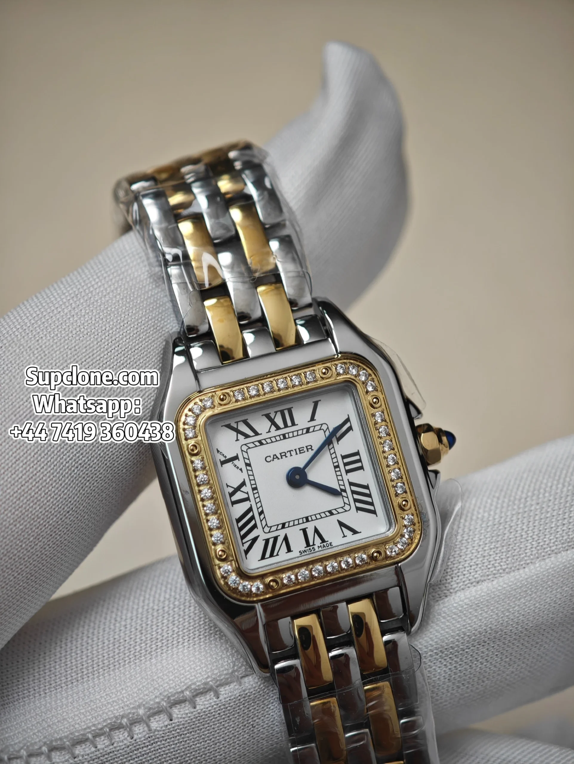 Cartier Super Clone Watches 11 Panthere W3PN0007 Two Tone Diamond (13) Cartier Super Clone Watches 1:1 Panthere W3PN0007 Two Tone Diamond