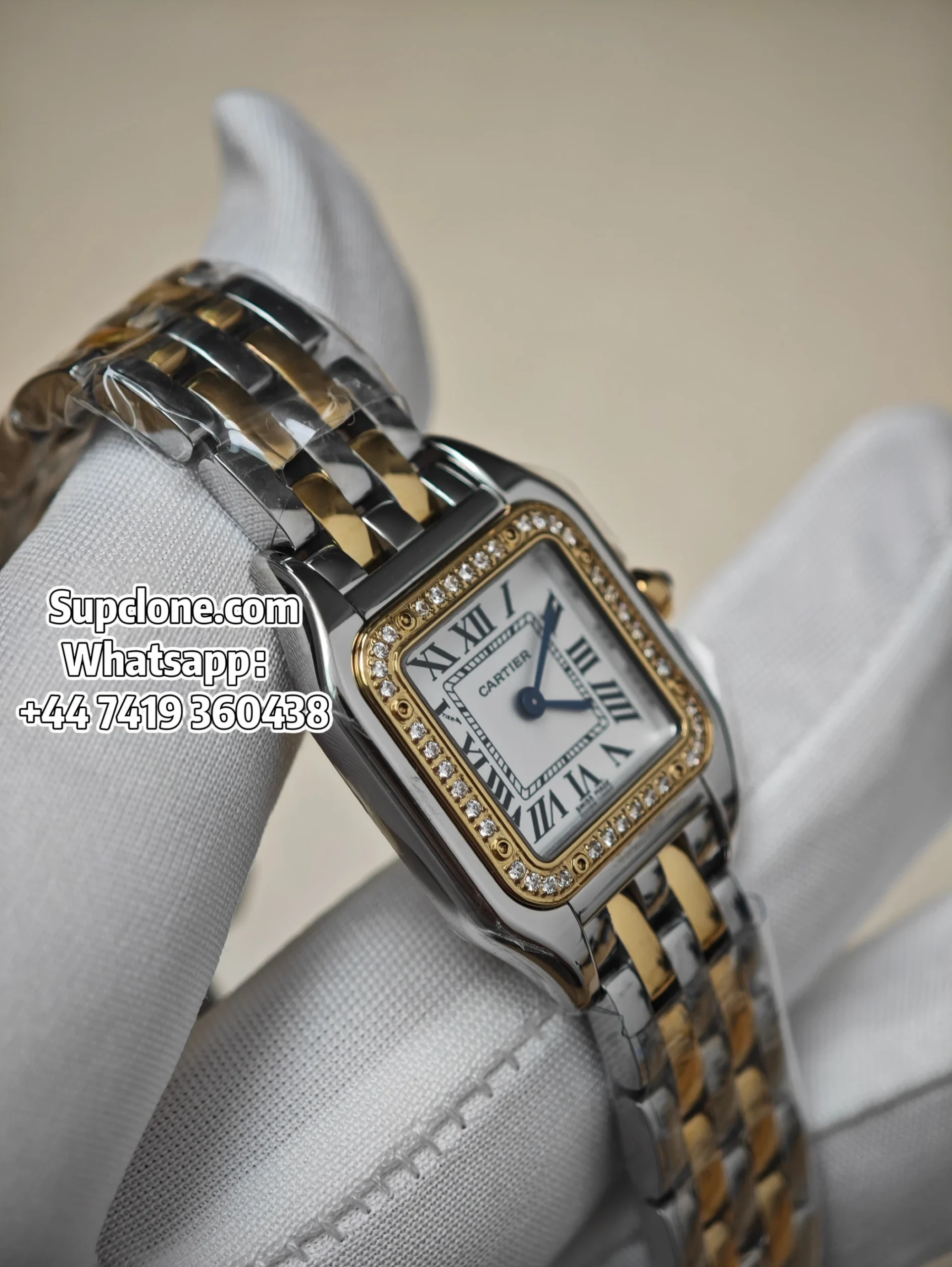 Cartier Super Clone Watches 11 Panthere W3PN0007 Two Tone Diamond (14) Cartier Super Clone Watches 1:1 Panthere W3PN0007 Two Tone Diamond