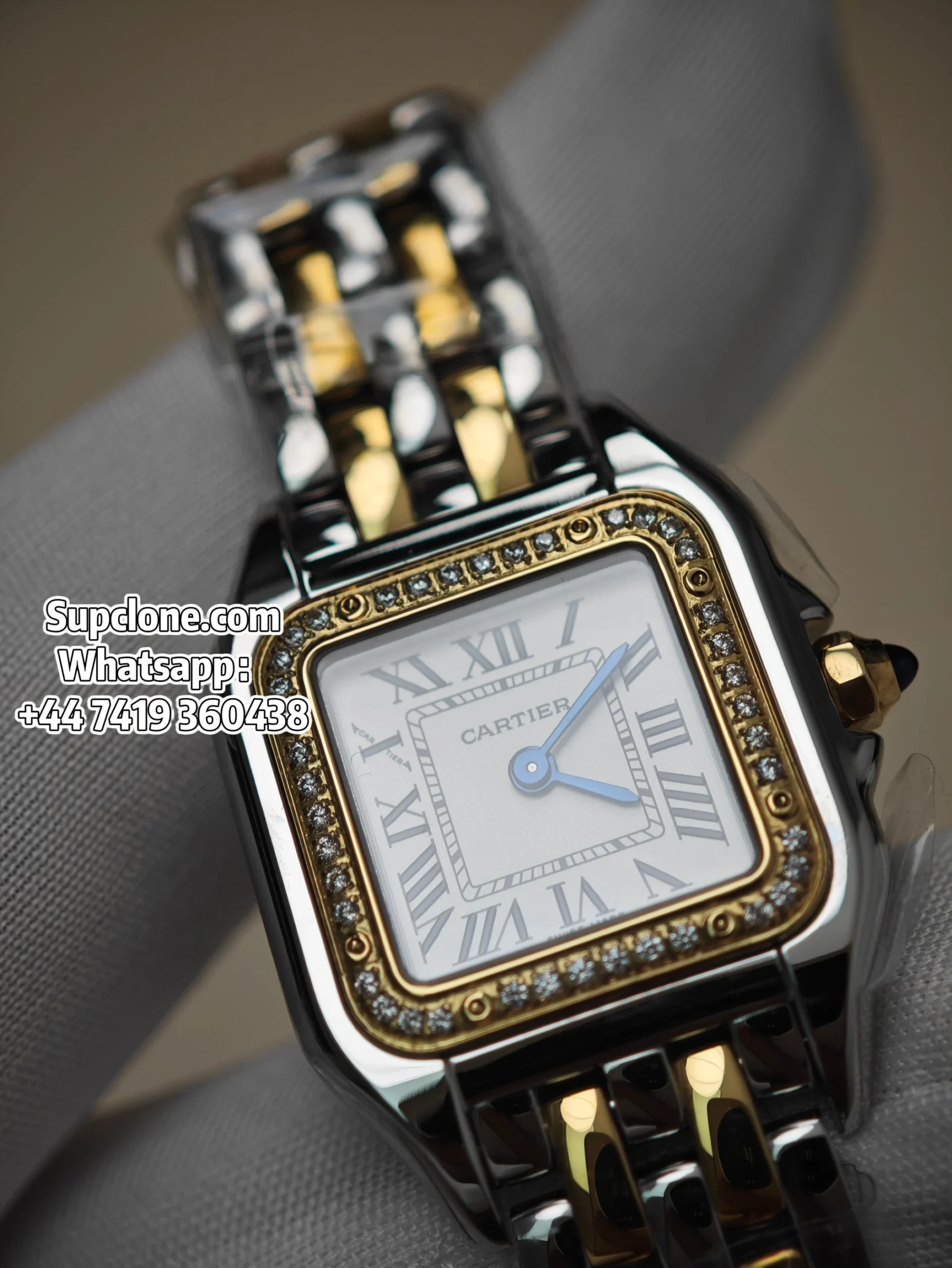 Cartier Super Clone Watches 11 Panthere W3PN0007 Two Tone Diamond (17) Cartier Super Clone Watches 1:1 Panthere W3PN0007 Two Tone Diamond