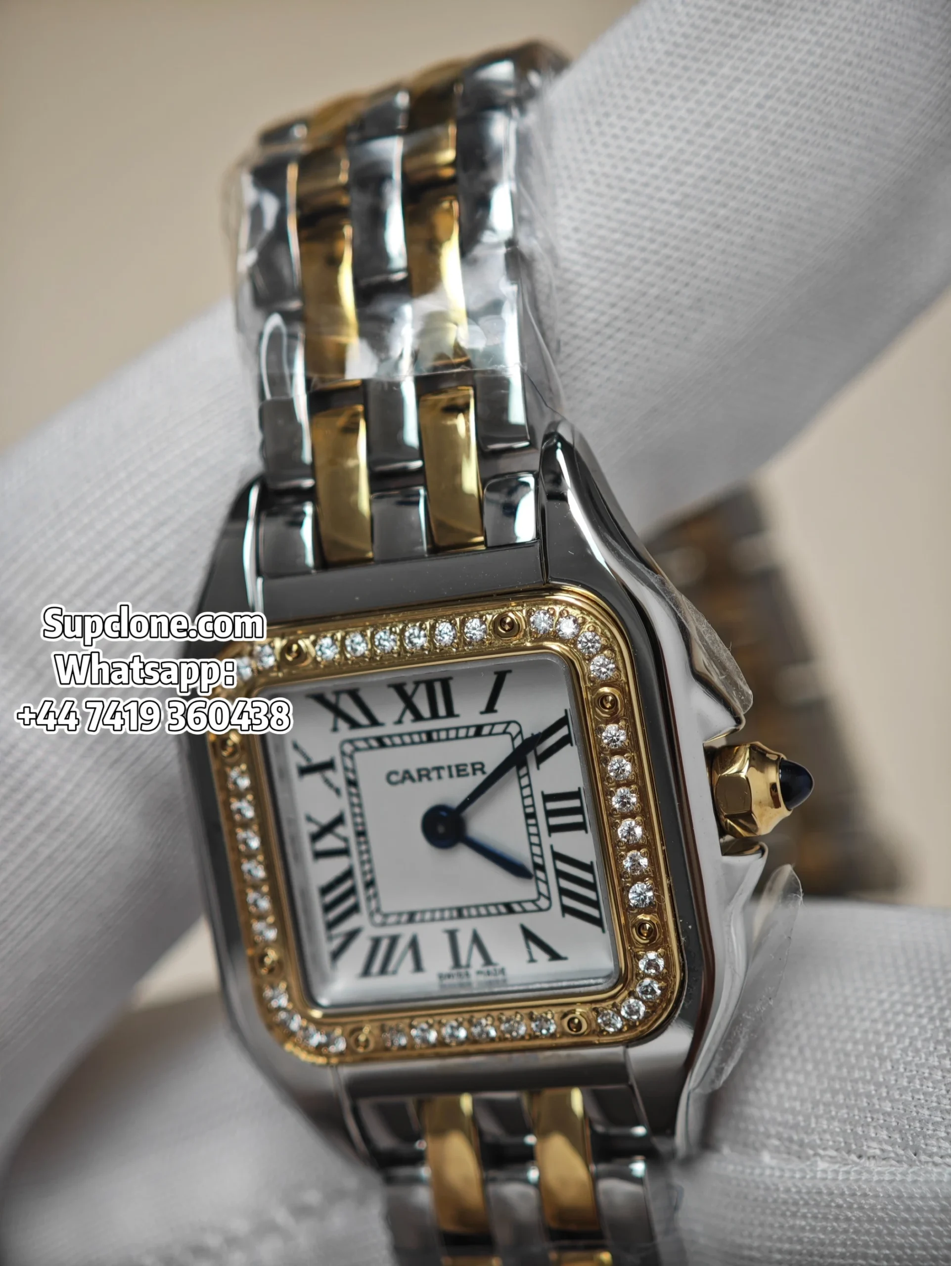Cartier Super Clone Watches 11 Panthere W3PN0007 Two Tone Diamond (18) Cartier Super Clone Watches 1:1 Panthere W3PN0007 Two Tone Diamond